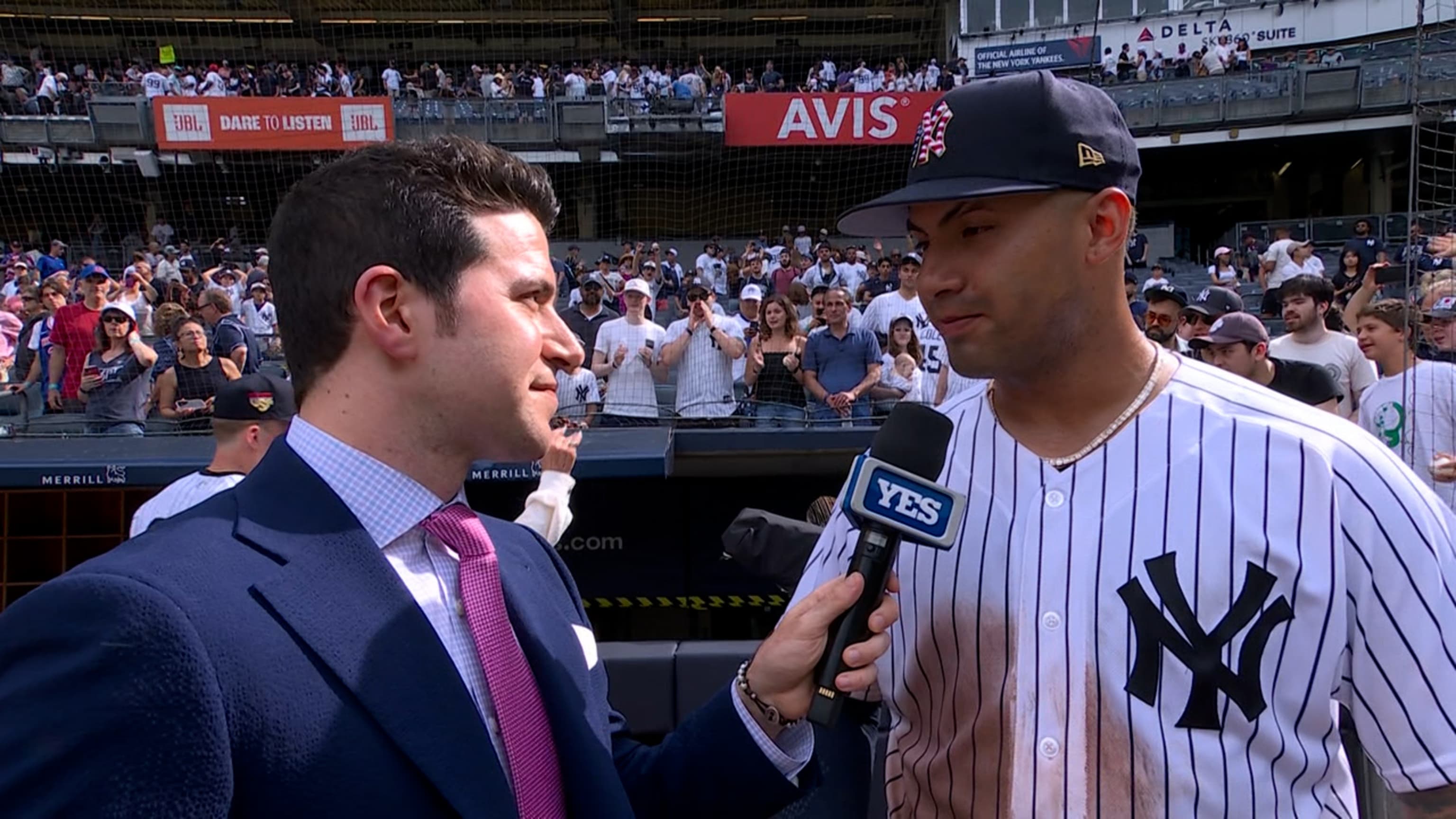 Yankees' Gleyber Torres says video board reaction not directed at