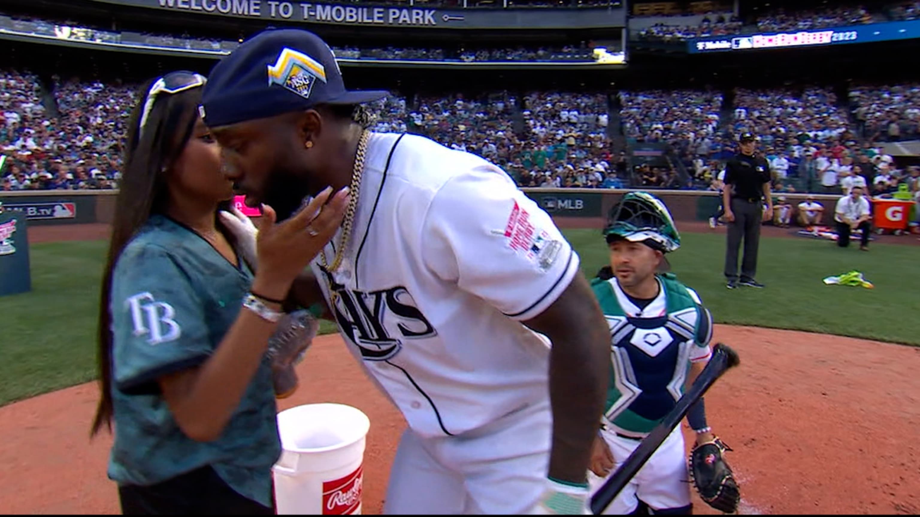 Friends and former teammates Randy Arozarena, Adolis García meet again in  Home Run Derby - The Athletic