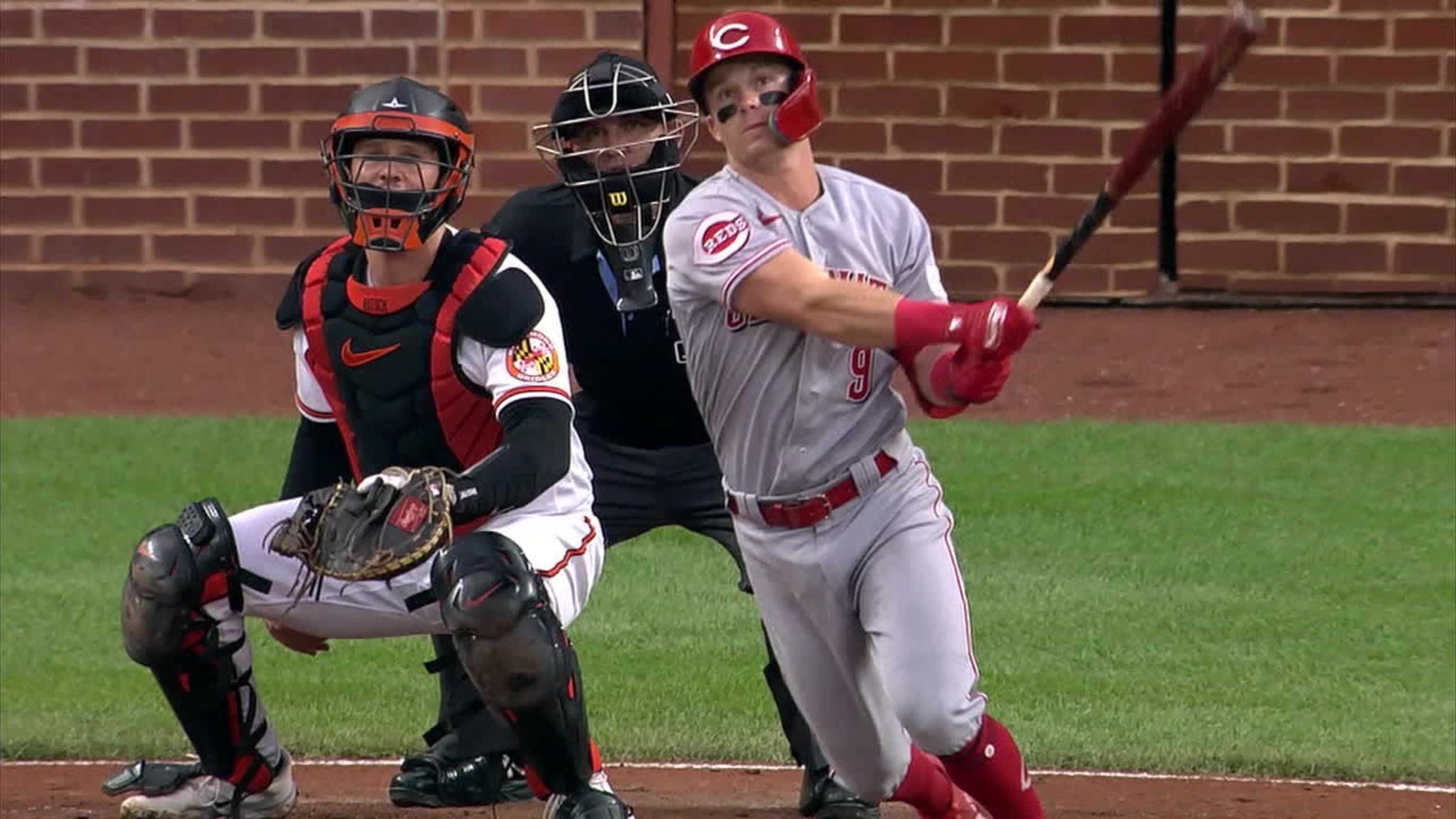 Matt McLain's RBI double