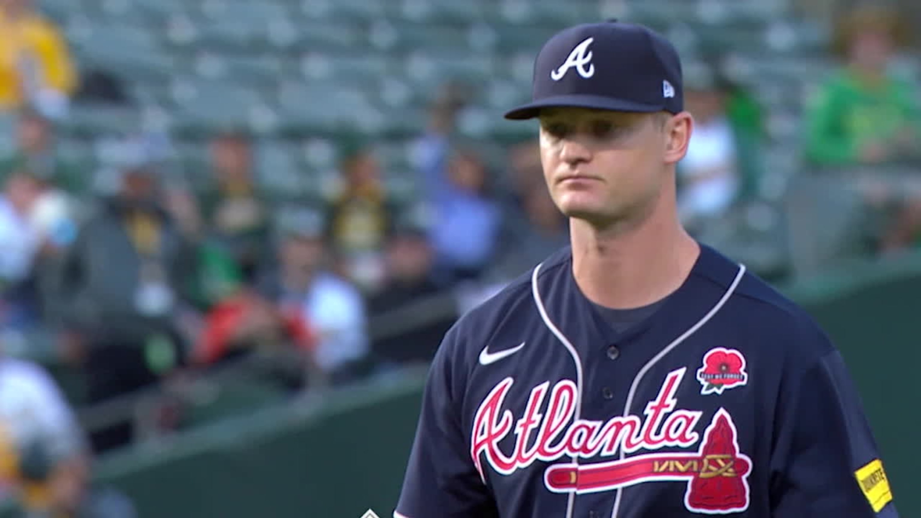 Atlanta Braves Mike Soroka Navy Authentic 2020 Alternate Jersey