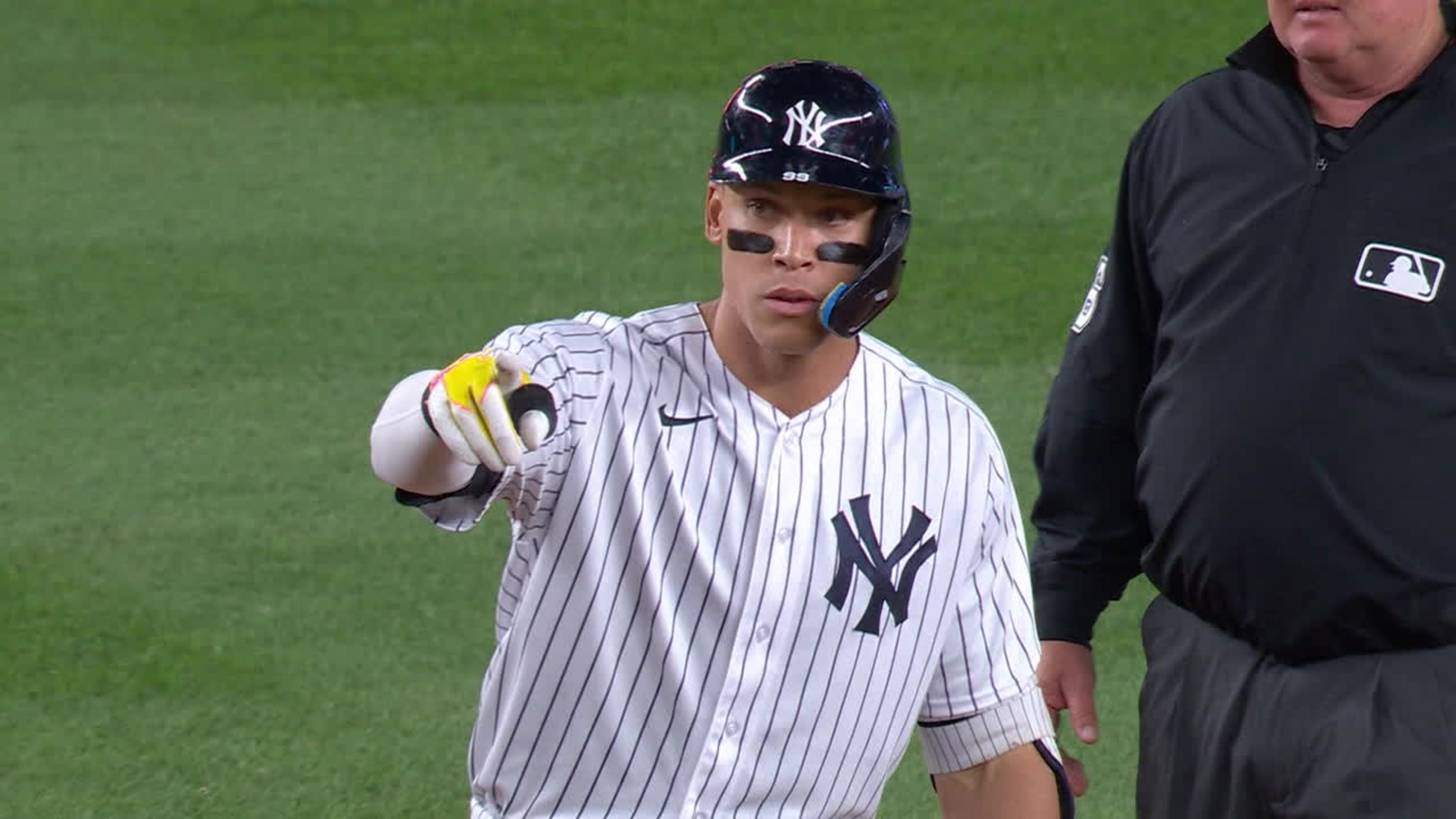 Randy Vasquez of the New York Yankees is pulled from the game in