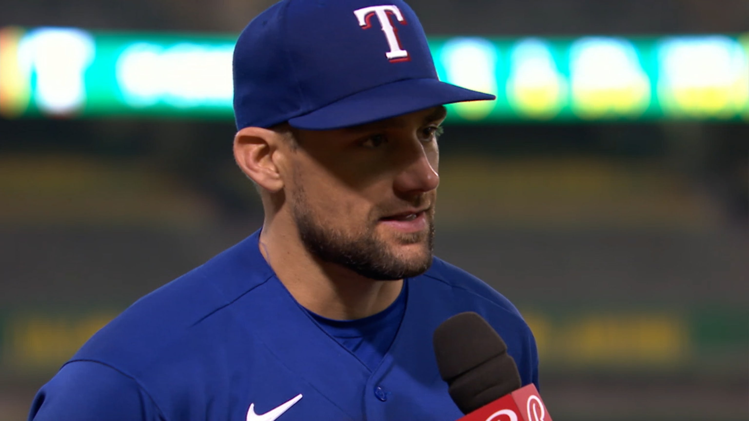 Nathan Eovaldi strikes out career-high 12 in Rangers' 4-0 win over A's