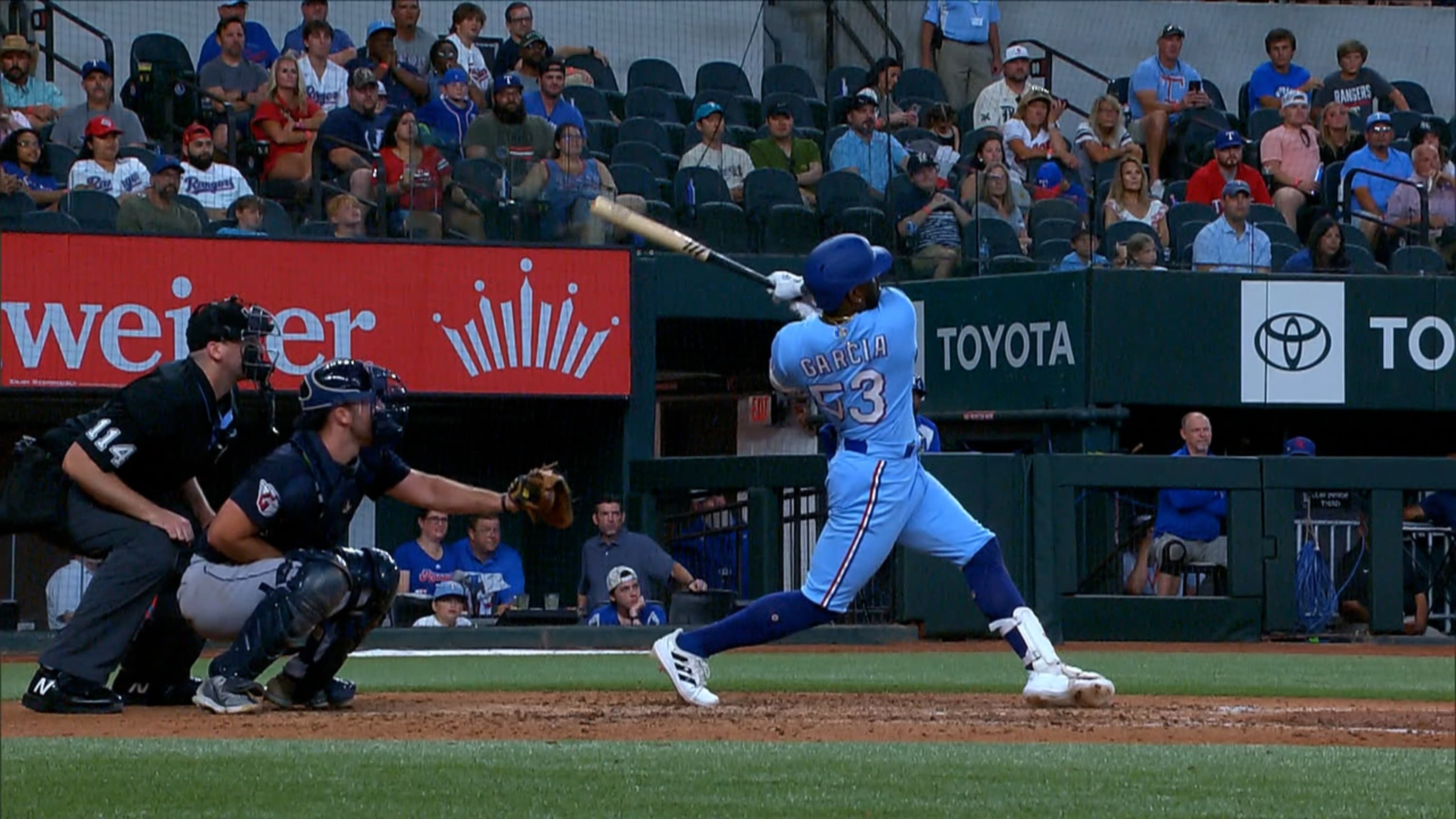 Rangers score 4 runs in the 8th inning to beat Guardians 6-5 and complete a  series sweep - Record Herald