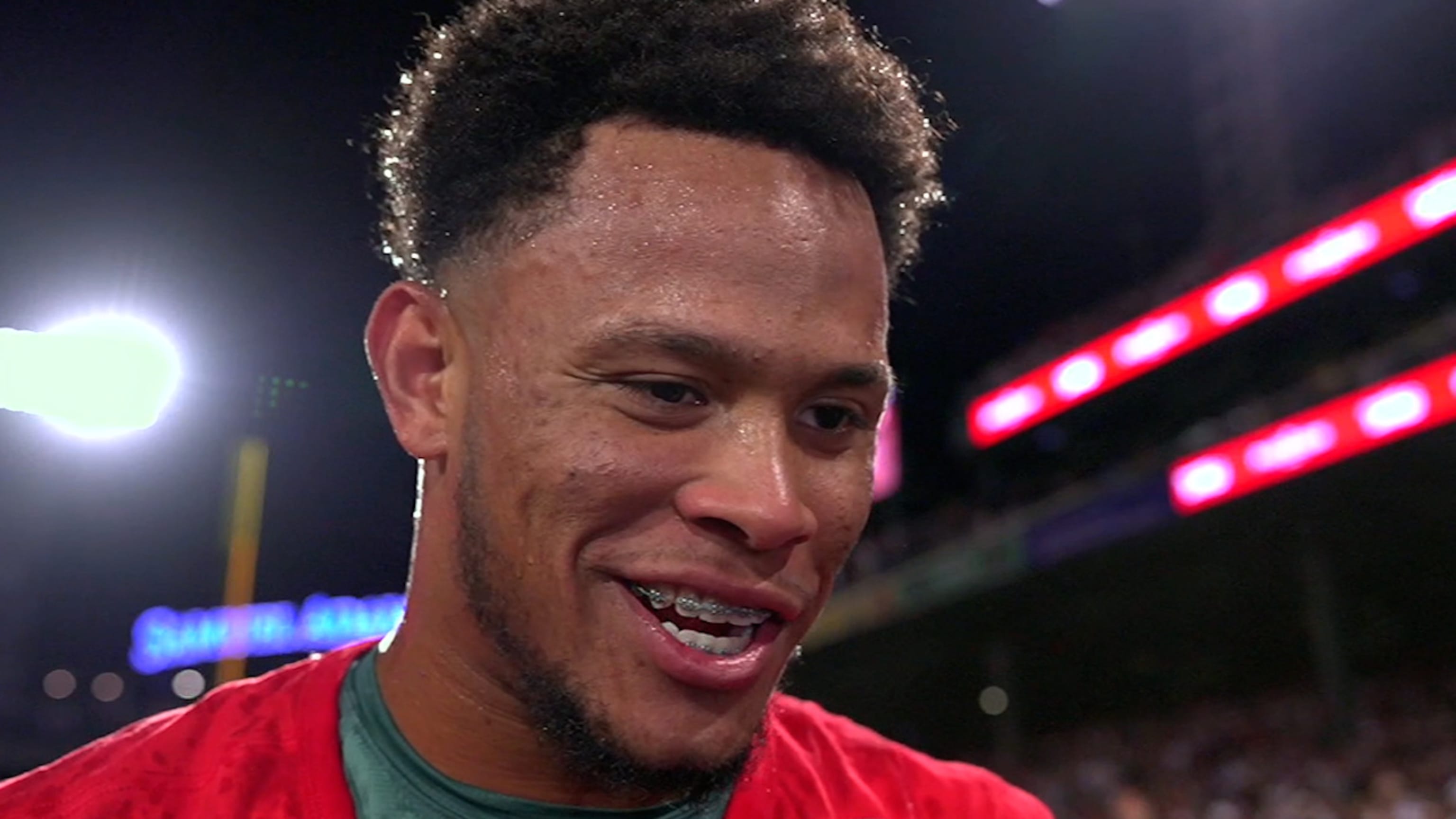 Ceddanne Rafaela discusses his walk-off triple