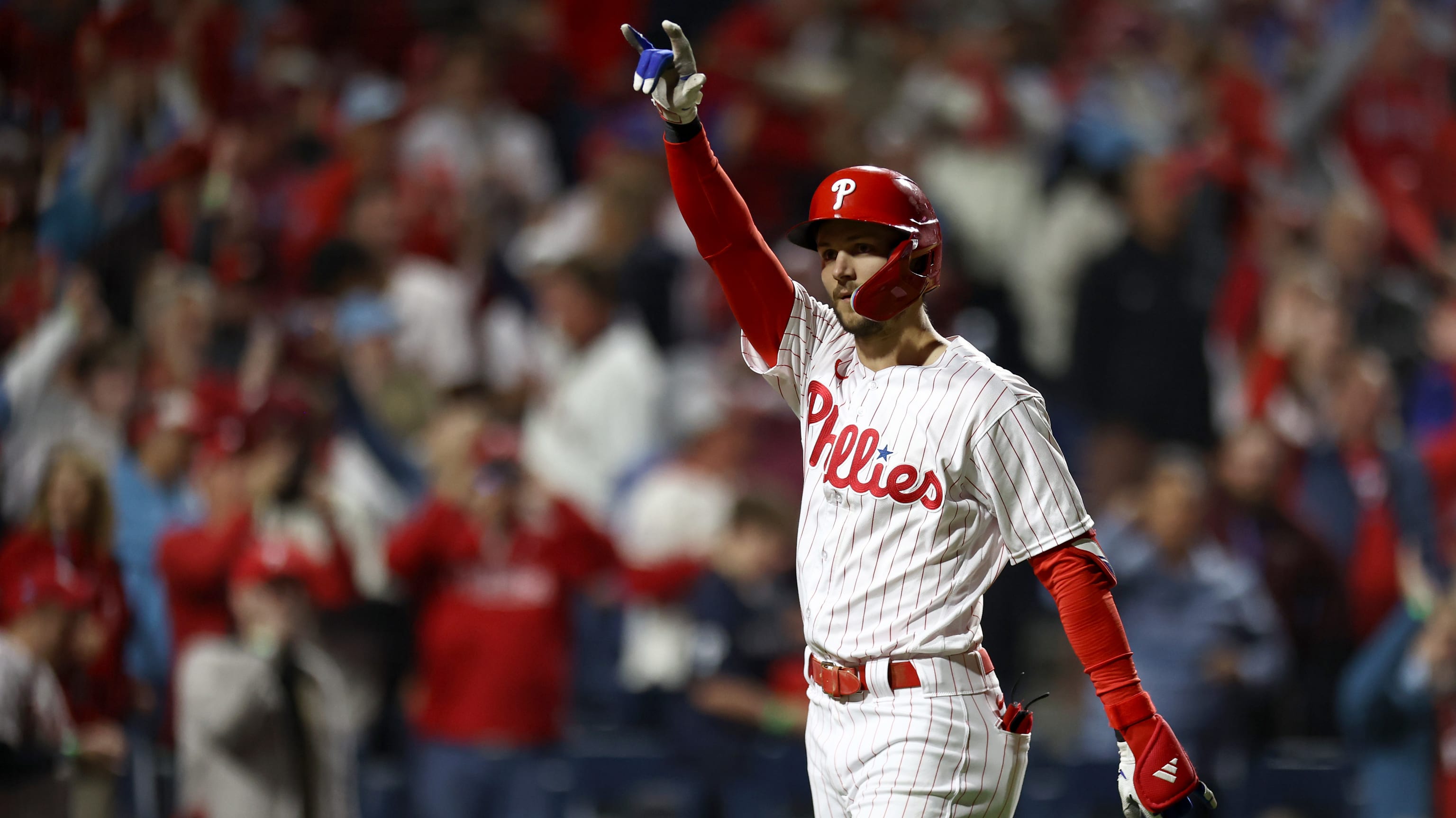 Philadelphia Phillies - Kyle Schwarber and Bryson Stott doing their  handshake thing after Schwarber's home run. They are wearing the powder blue  Phillies uniform.