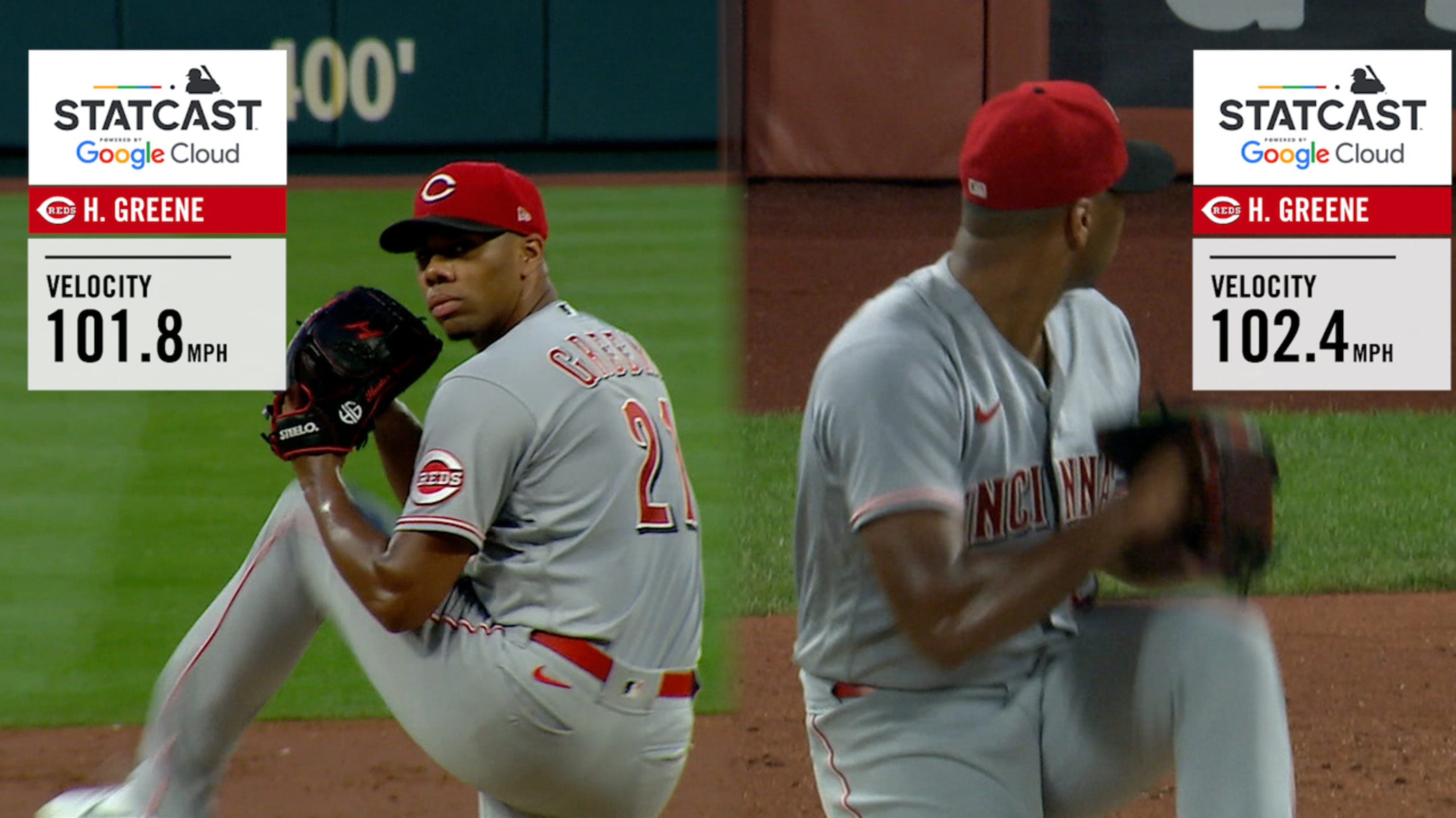 Hunter Greene alcanza 101 mph