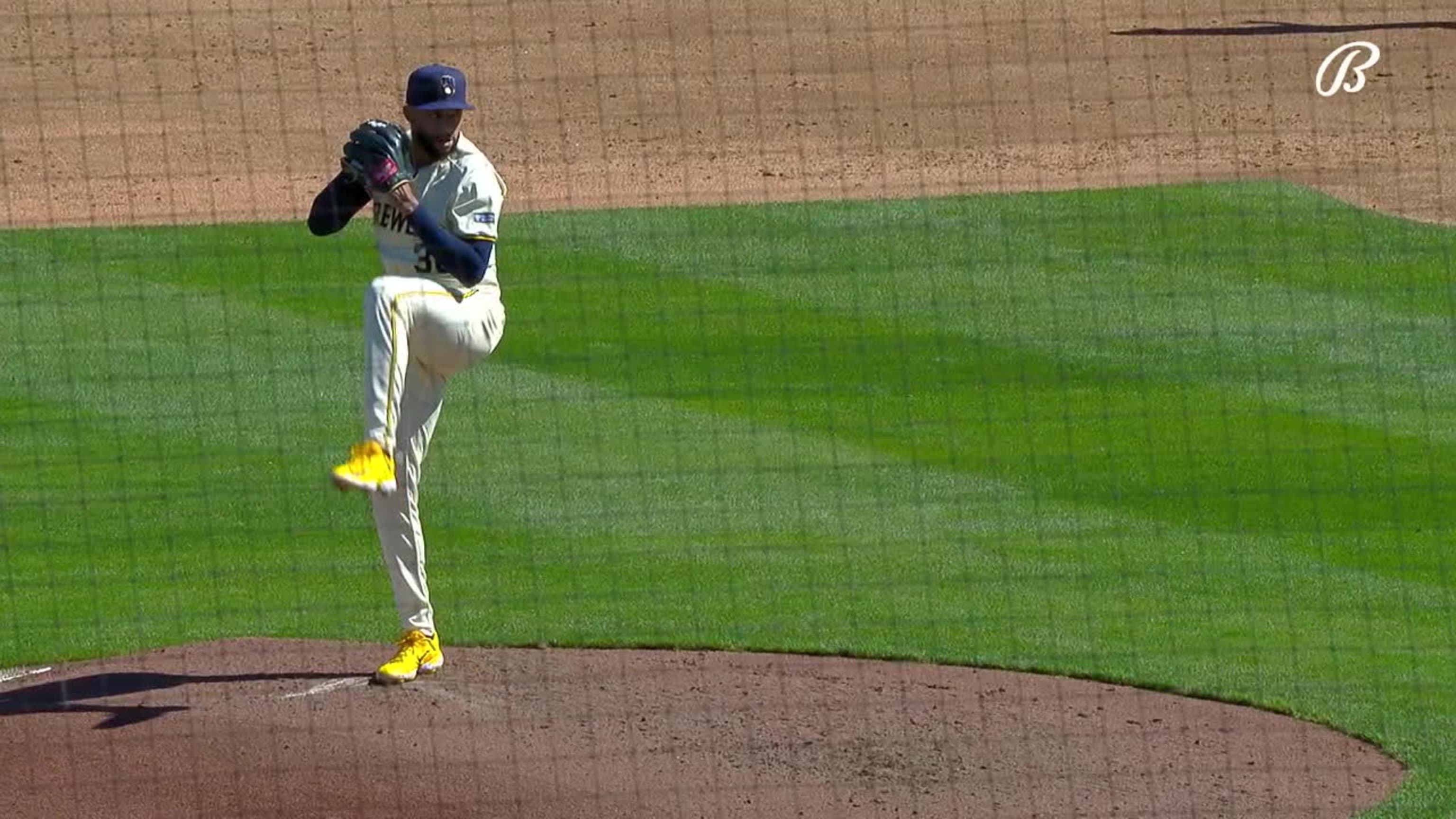 Devin Williams records first strikeout of the spring
