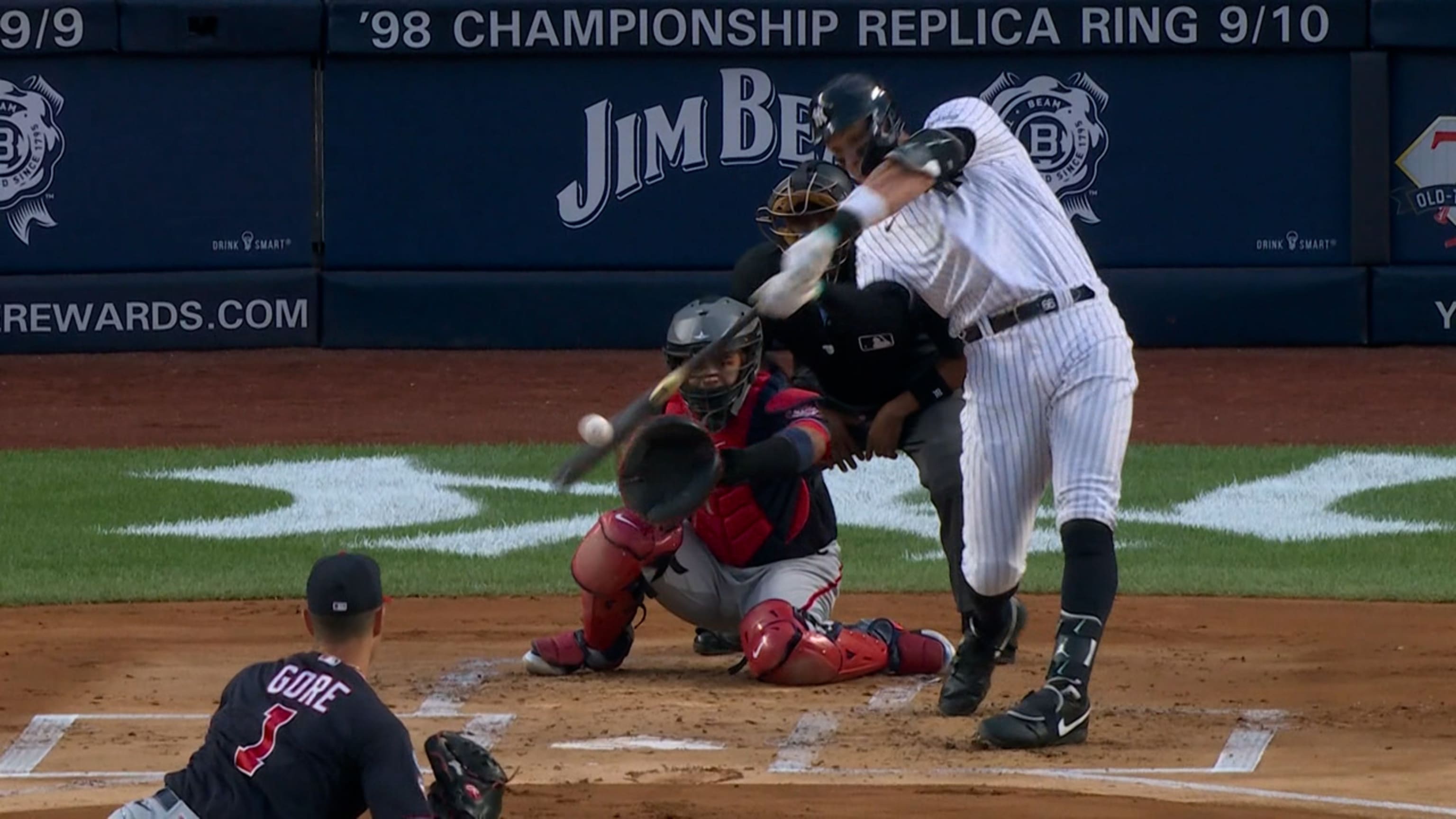 Aaron Judge SMASHED this ball for his first Spring Training home run! 