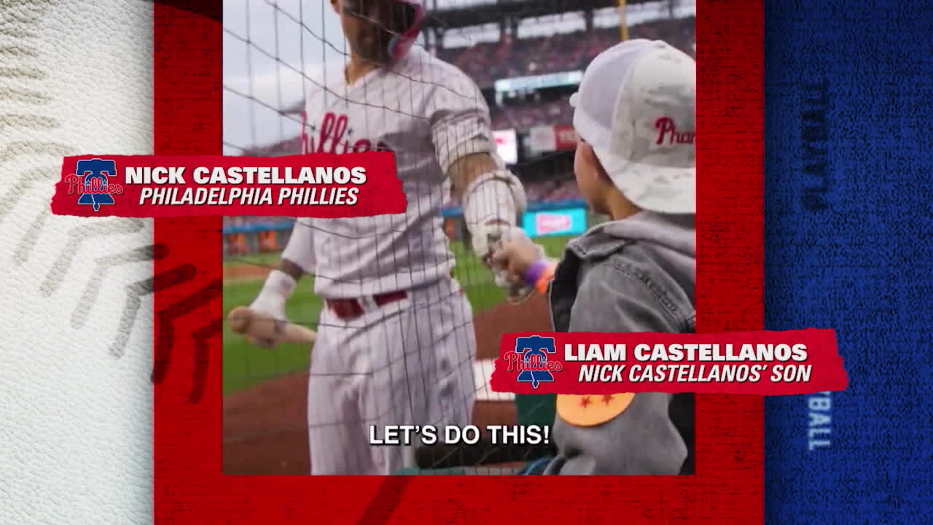 Nick Castellanos' son Liam has become part of the Phillies