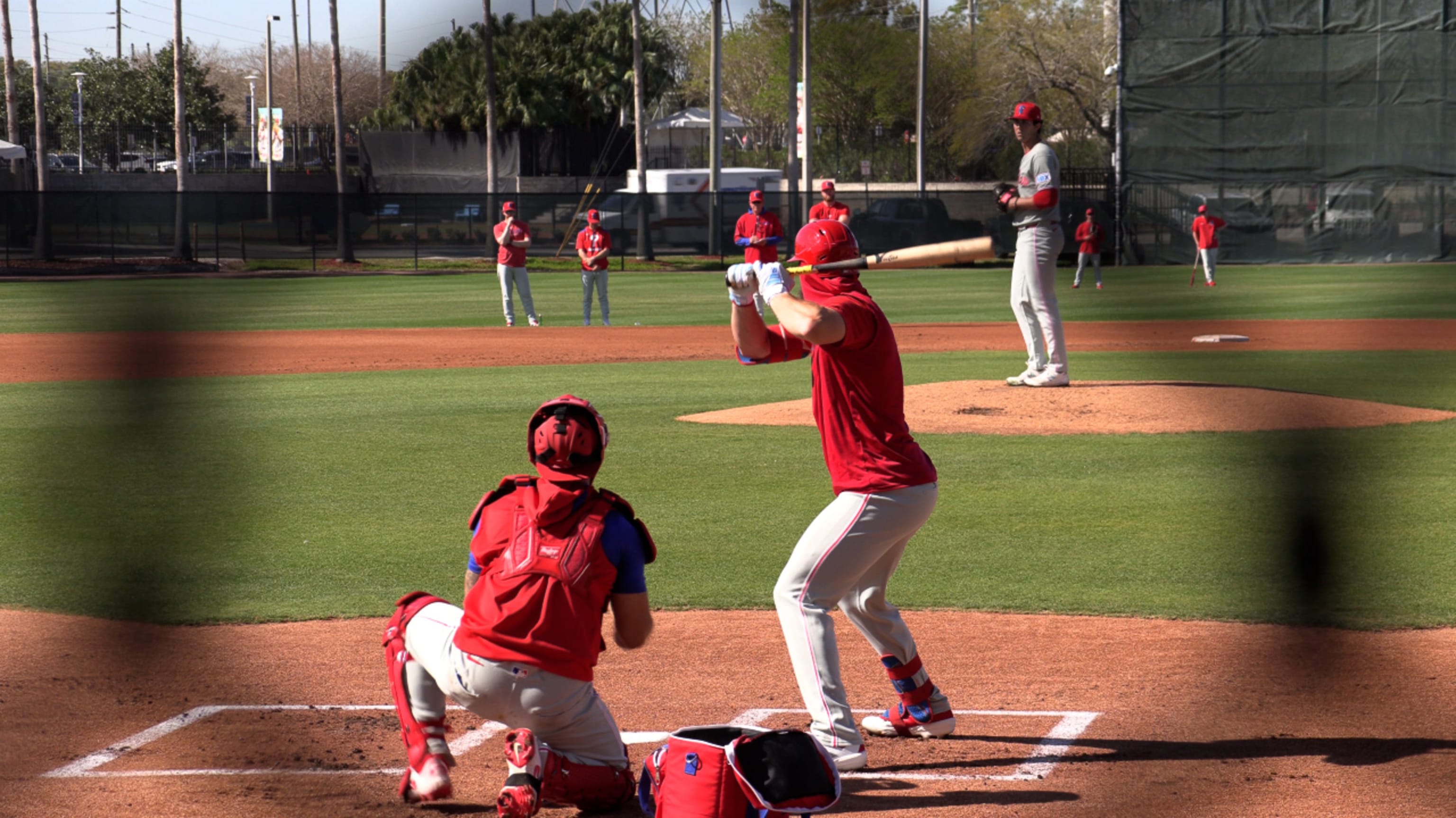 Andrew Painter on his health, throwing to hitters