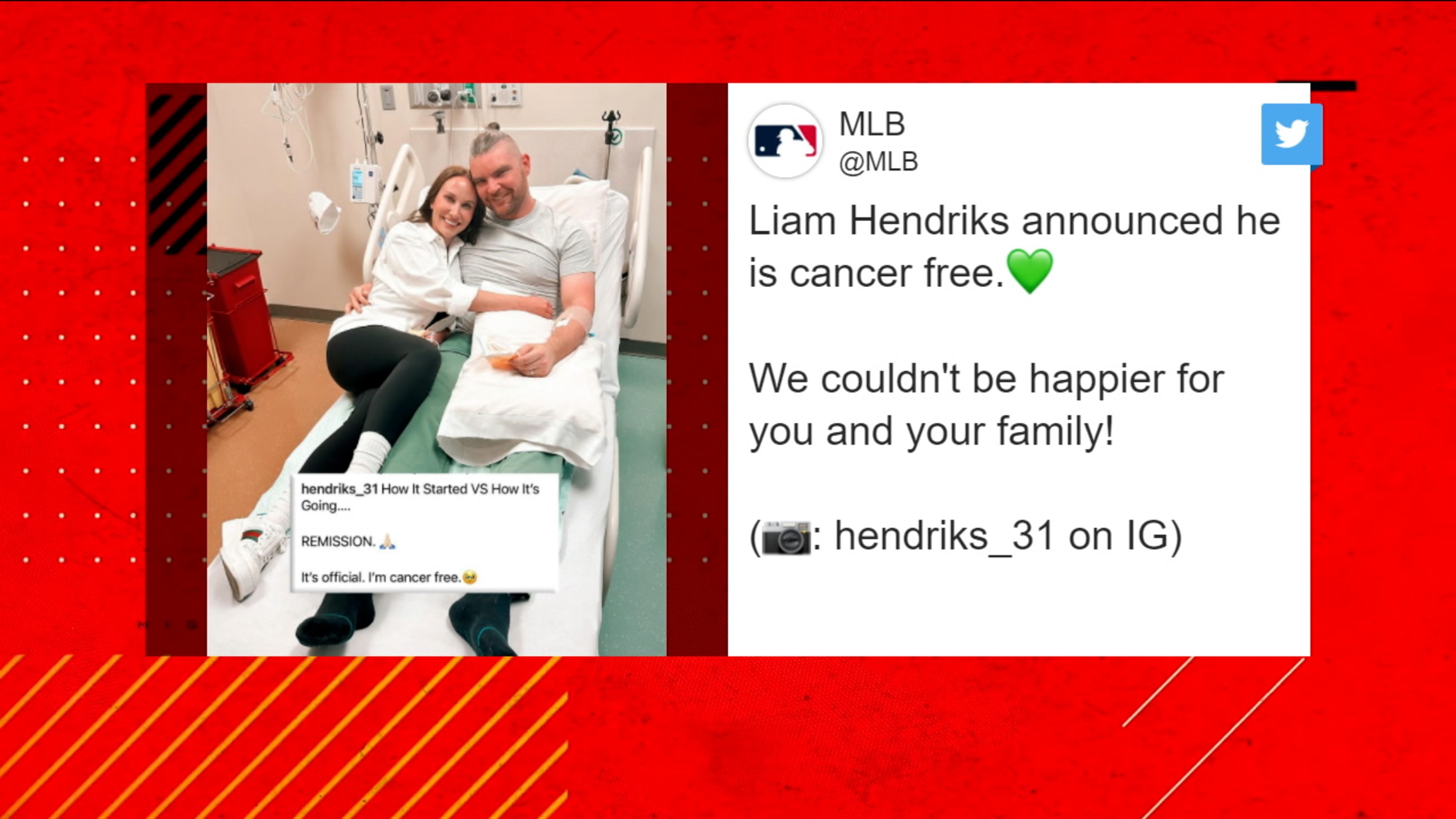 It's been overwhelming': All-Star pitcher Liam Hendriks joins Knights after  beating cancer