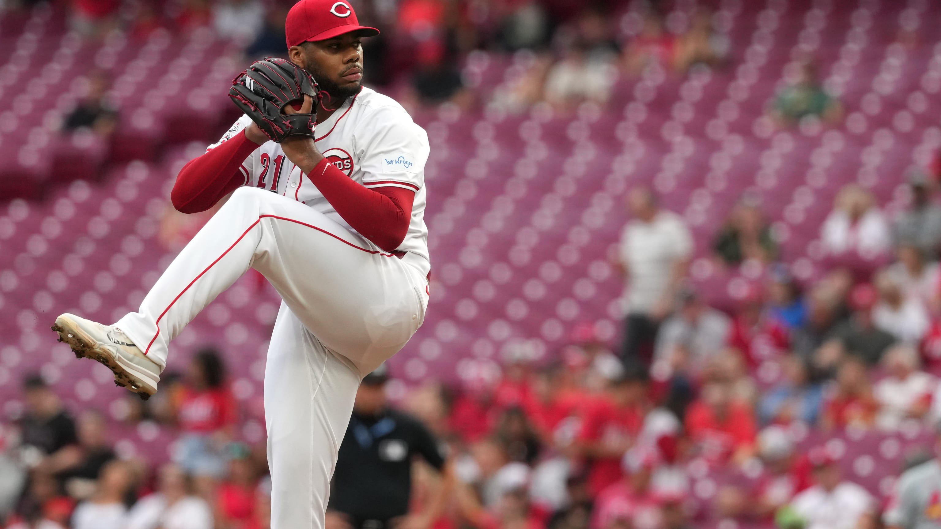 Hunter Greene strikes out eight
