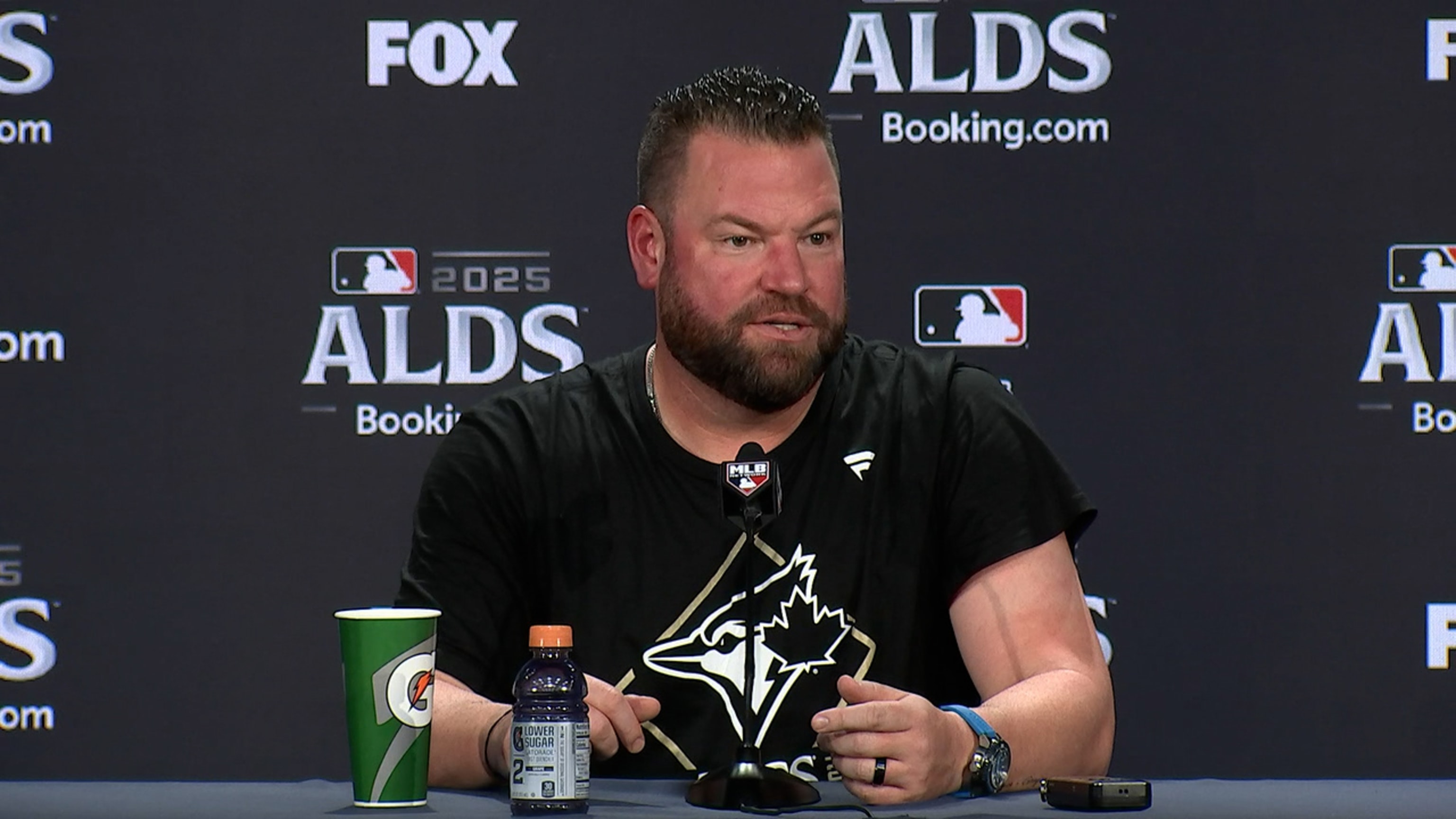 Ernie Clement in the middle of Blue Jays' ALDS win over Yankees