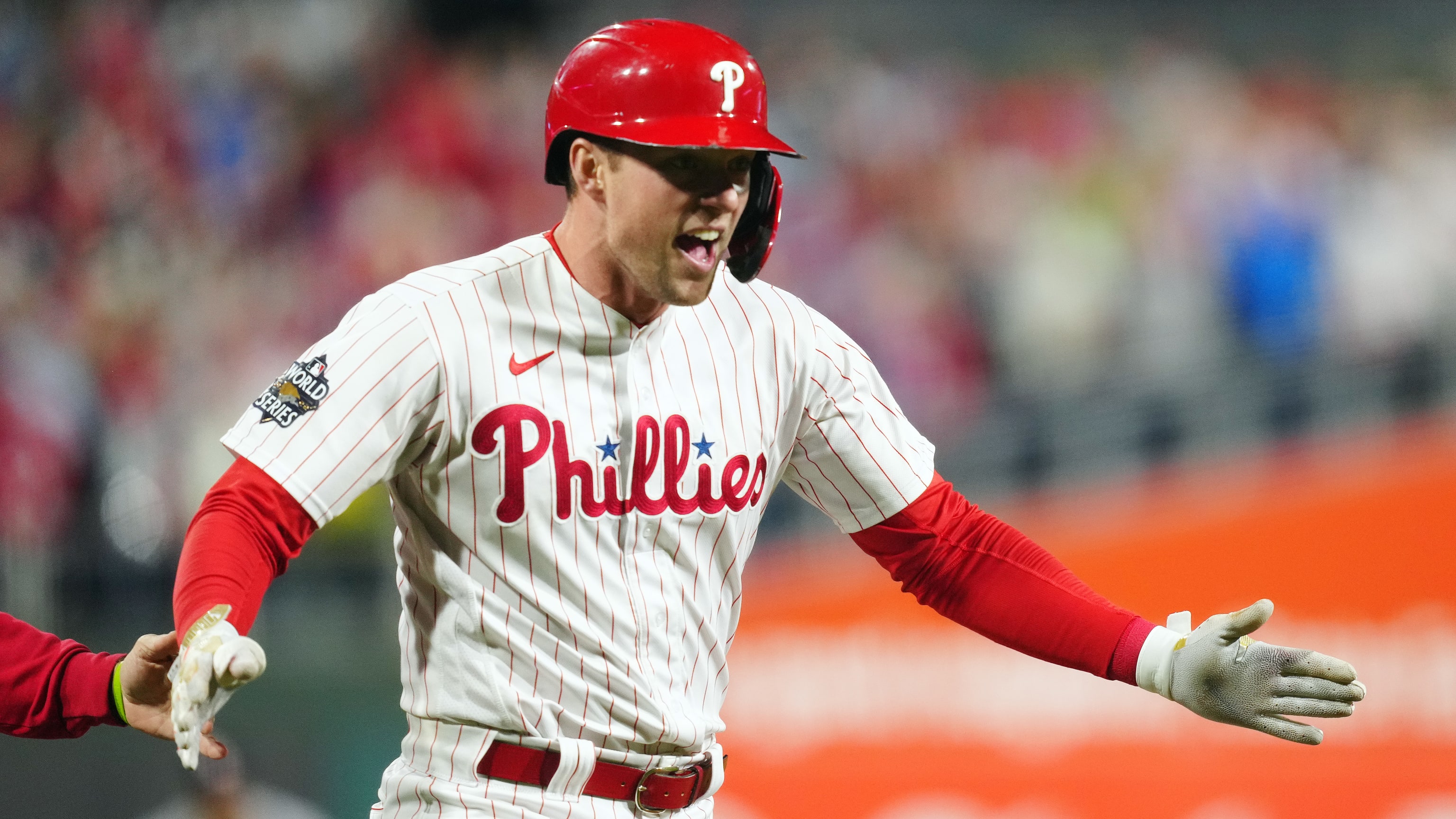 Rhys Hoskins introduced by Brewers