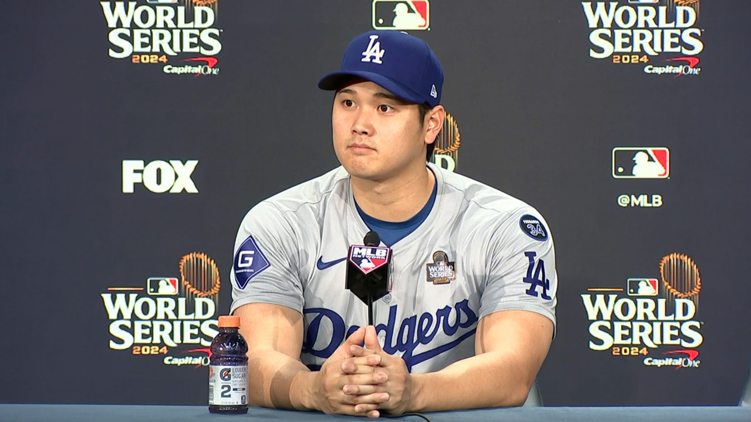 Shohei Ohtani gives an update on his shoulder