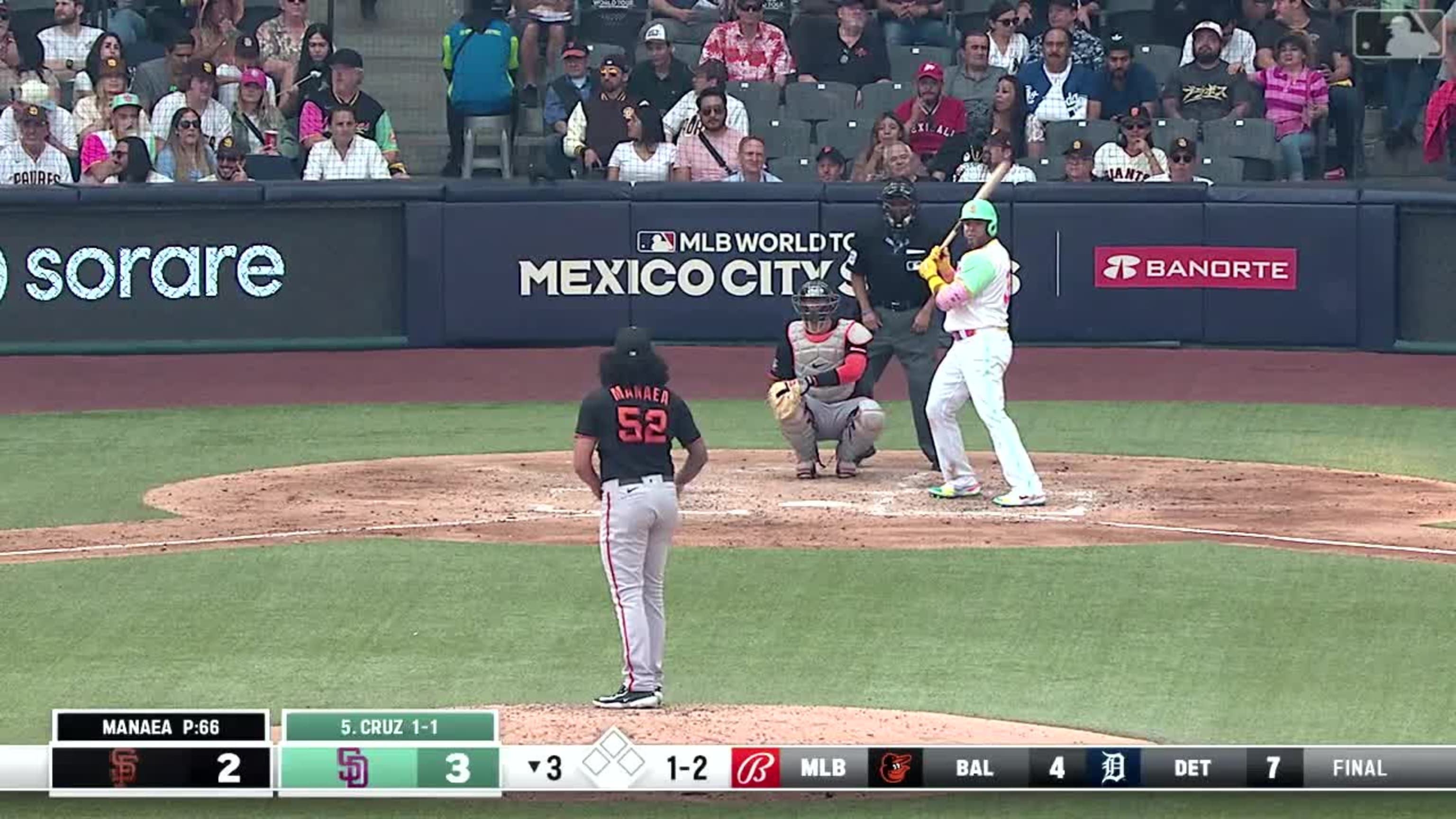 Cruz suena HR solitario