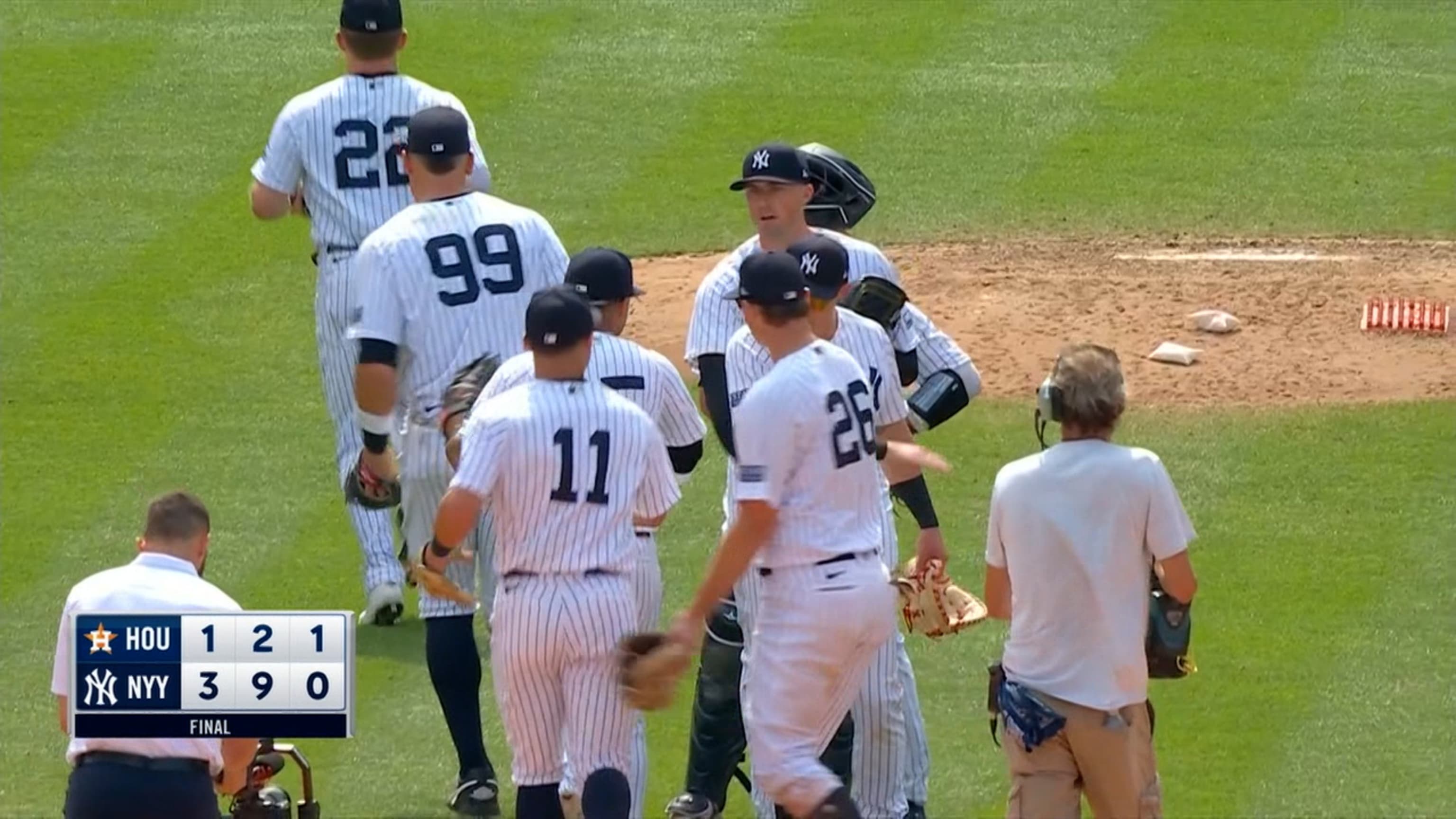 MLB on X: The @Yankees walk it off and are heading to October