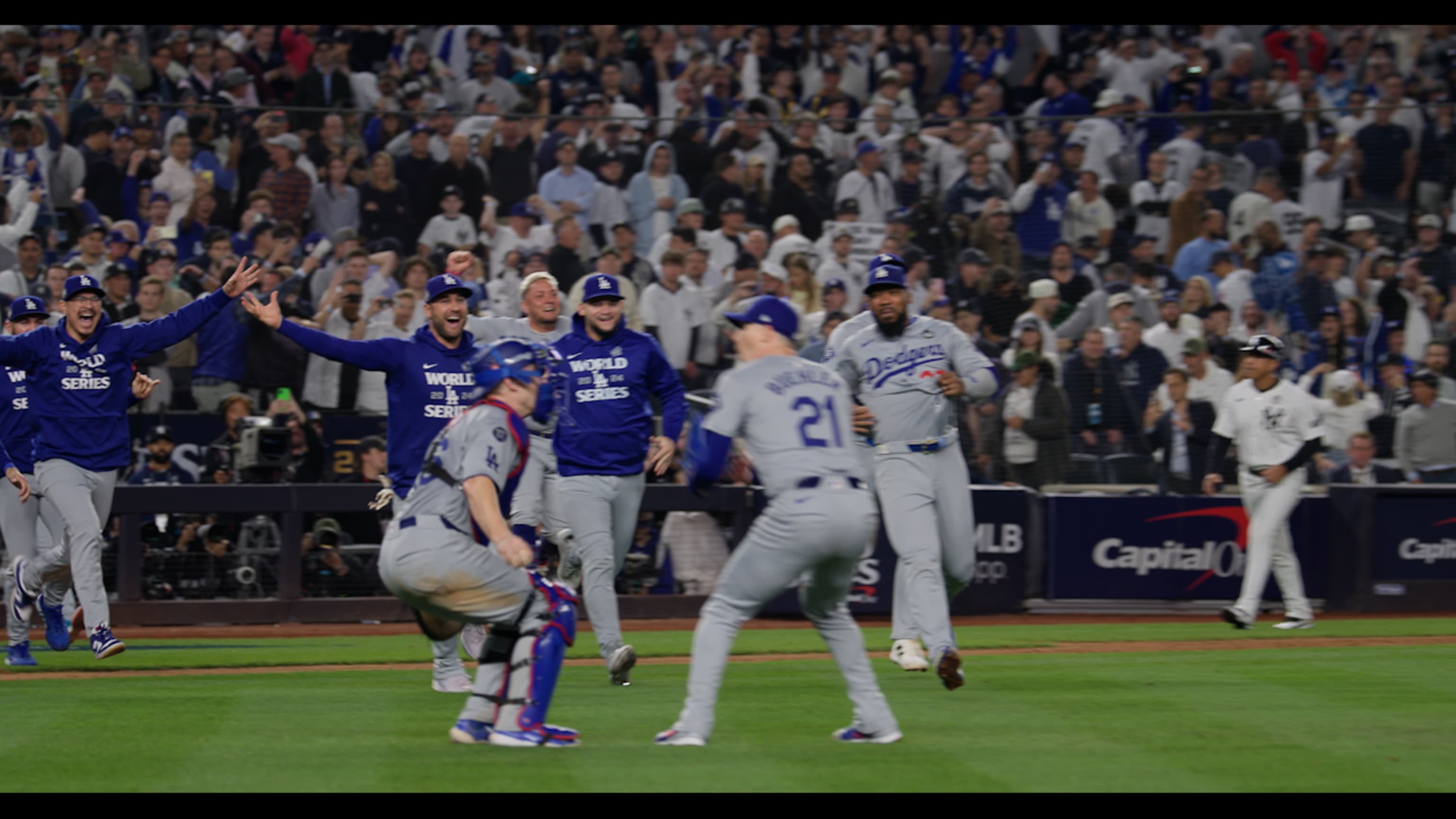 SLO-MO: Dodgers celebrate title