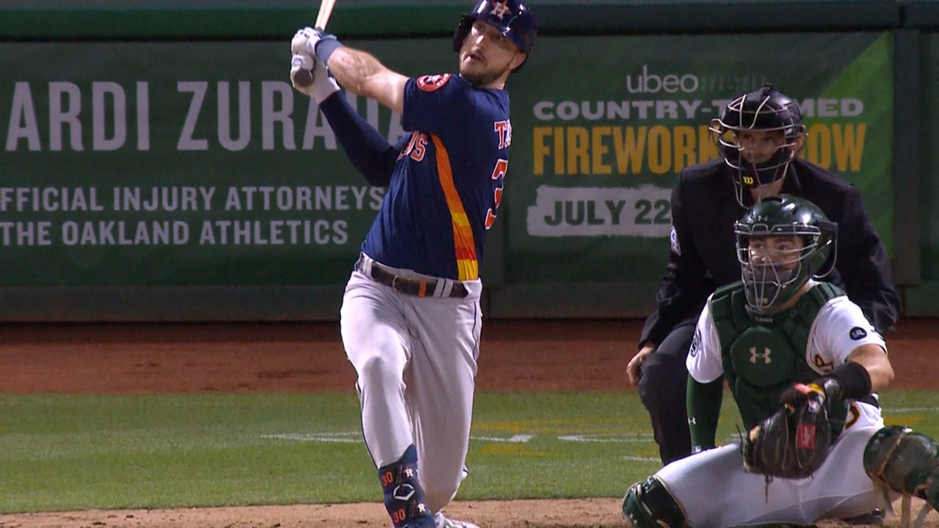 Kyle Tucker hits 3 HRs and drives in 4 runs as the Astros beat the  Athletics 6-4 