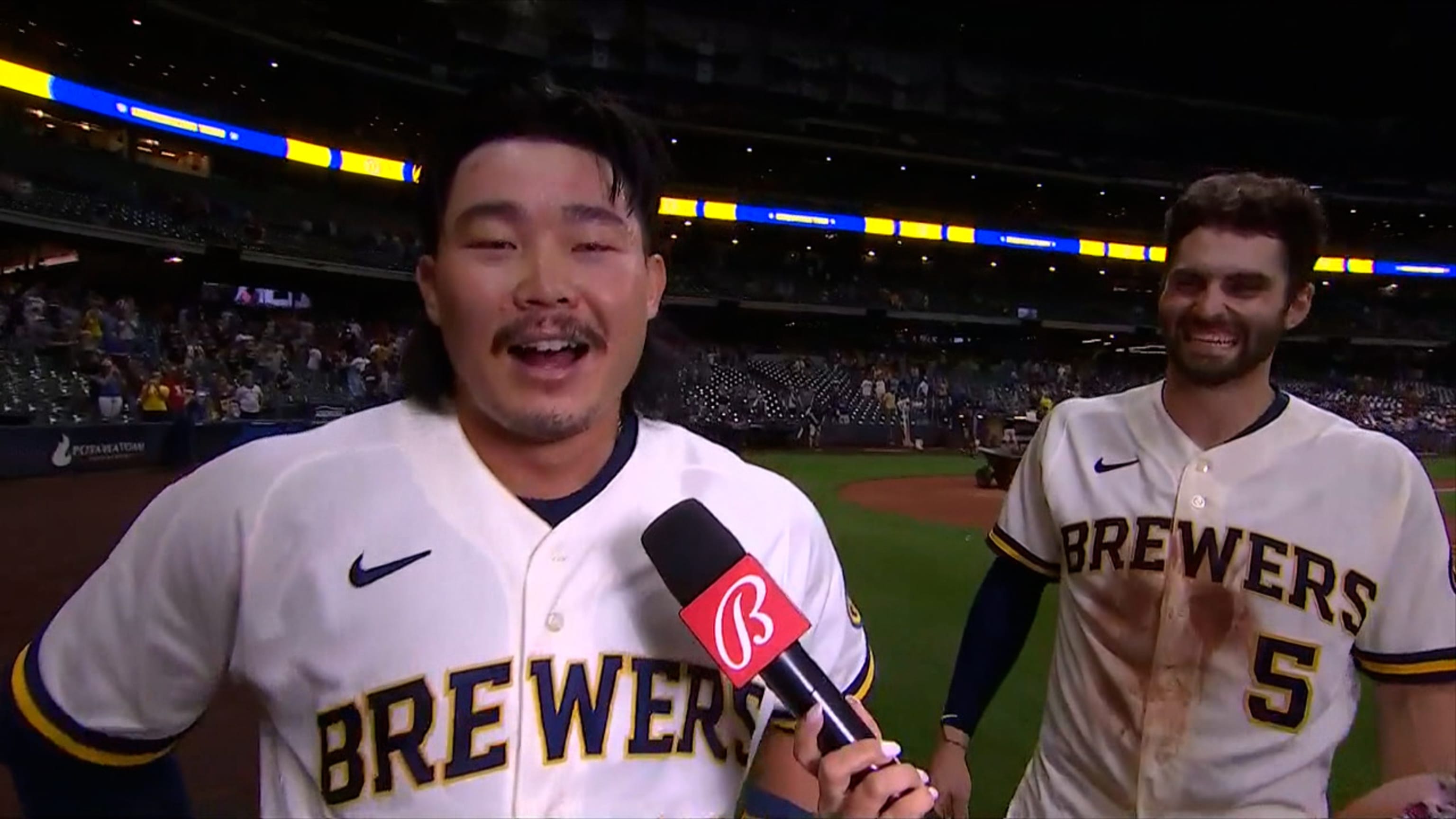 When My Wife Doesn't Show Up To Games, Usually Something Good Happens -  Brewers Rookie Garrett Mitchell Following His Walk Off Bomb Against The  Mets