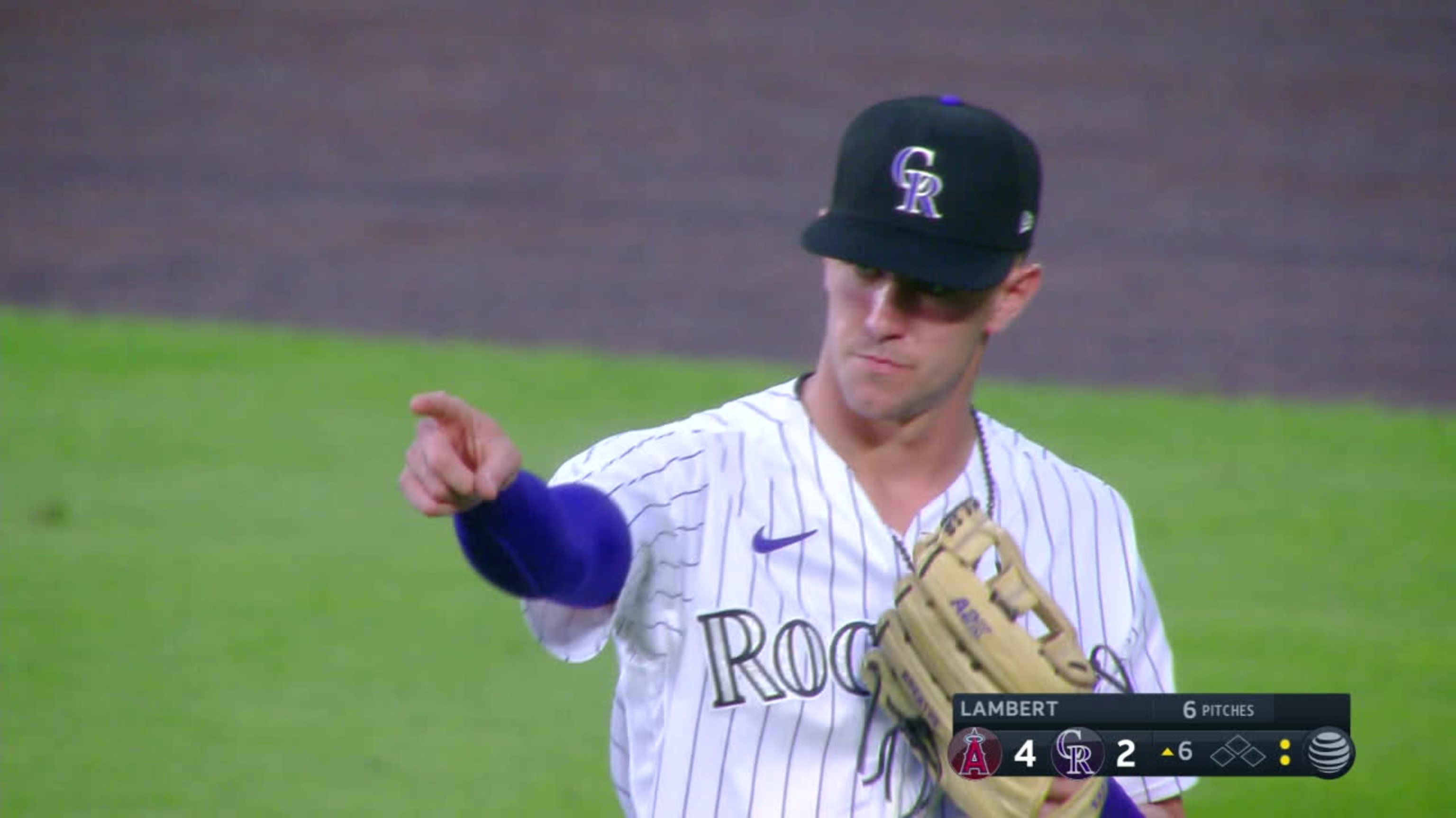 Colorado Rockies' Elias Diaz gestures after hitting a grand slam off Los  Angeles Angels relief pitcher Chris Devenski during the eighth inning of a  baseball game Friday, June 23, 2023, in Denver. (