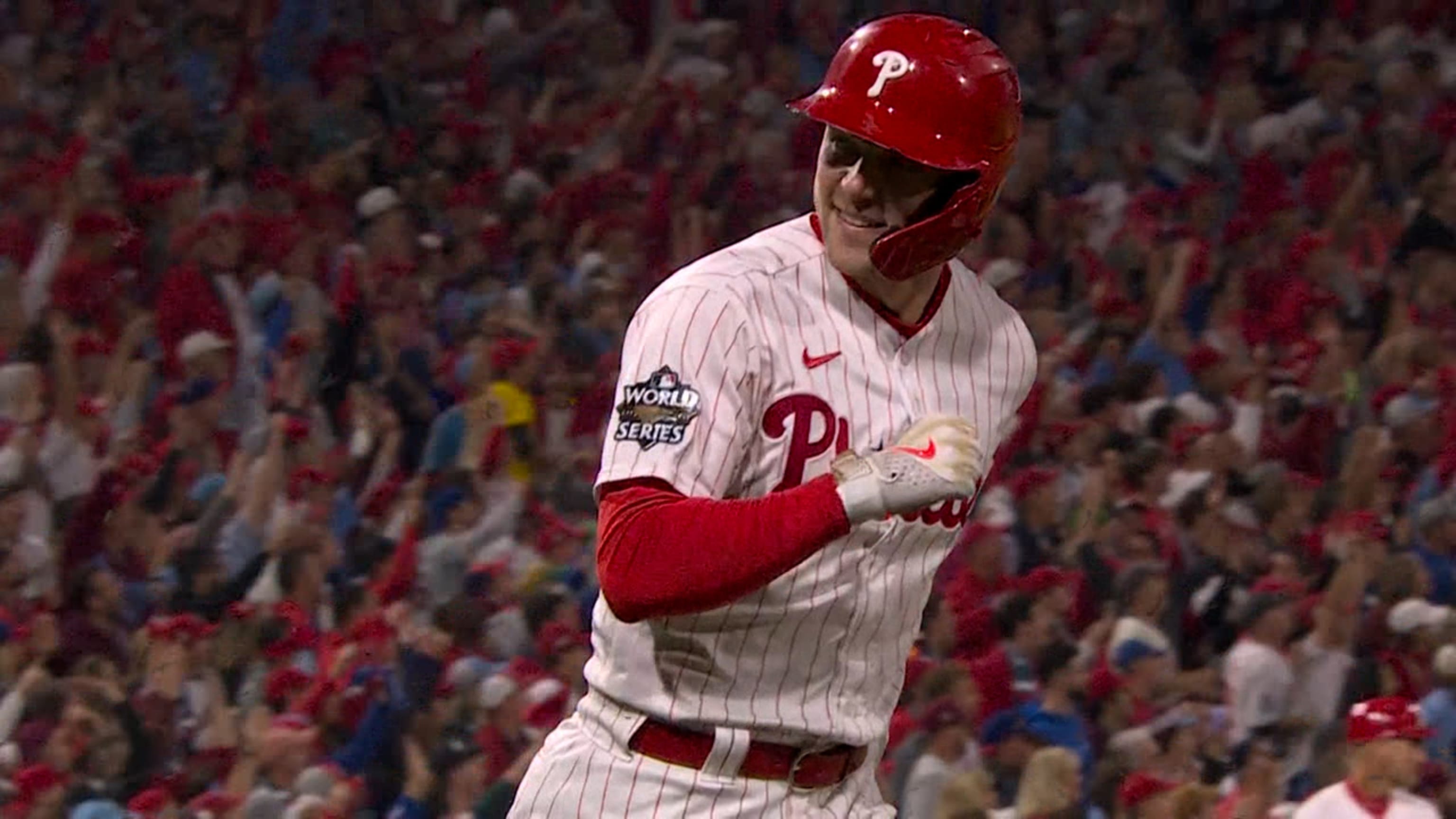 WATCH: Phillies Slugger Rhys Hoskins Hits 100th Career Home Run