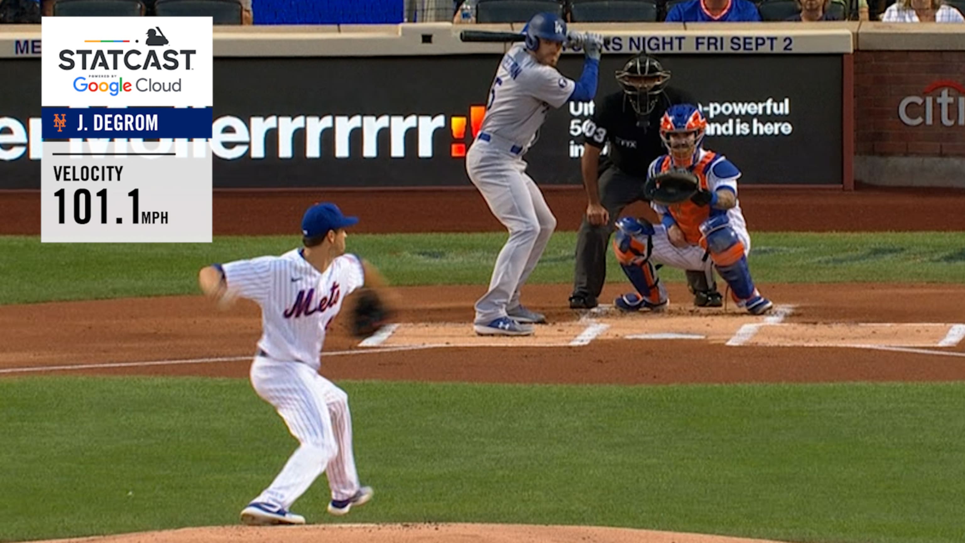 Los pitcheos de alta velocidad de deGrom