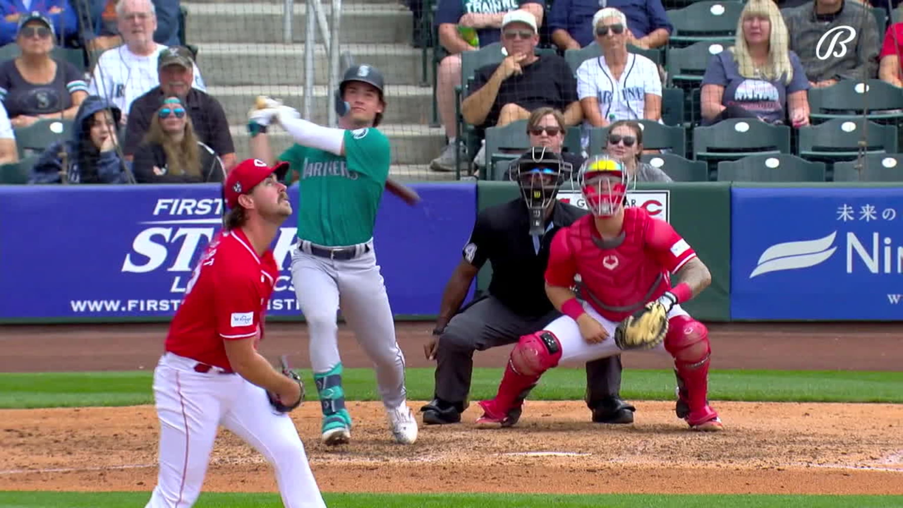 Cole Young knocks in two with double to center field