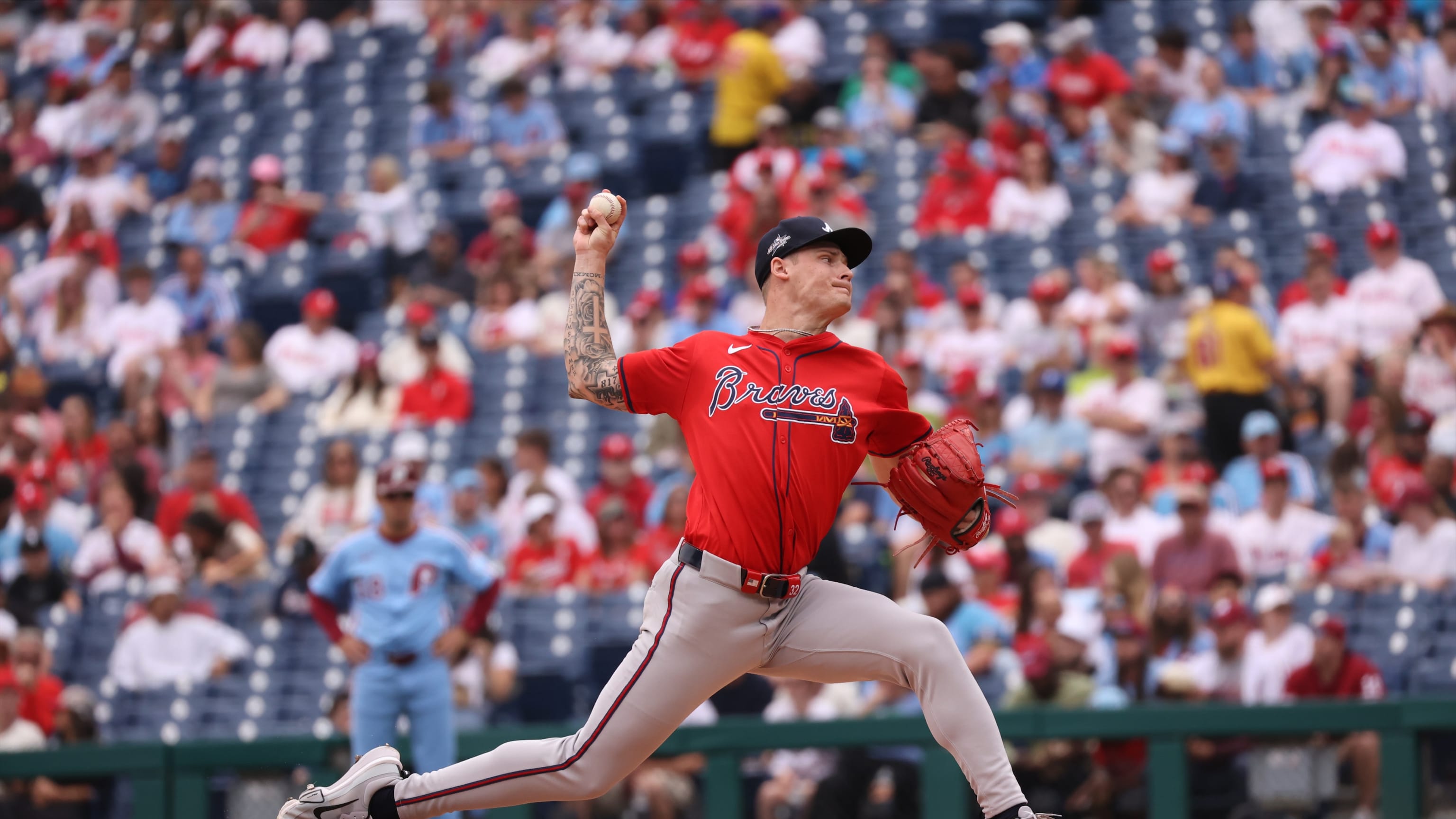 AJ Smith-Shawver exits start with elbow injury