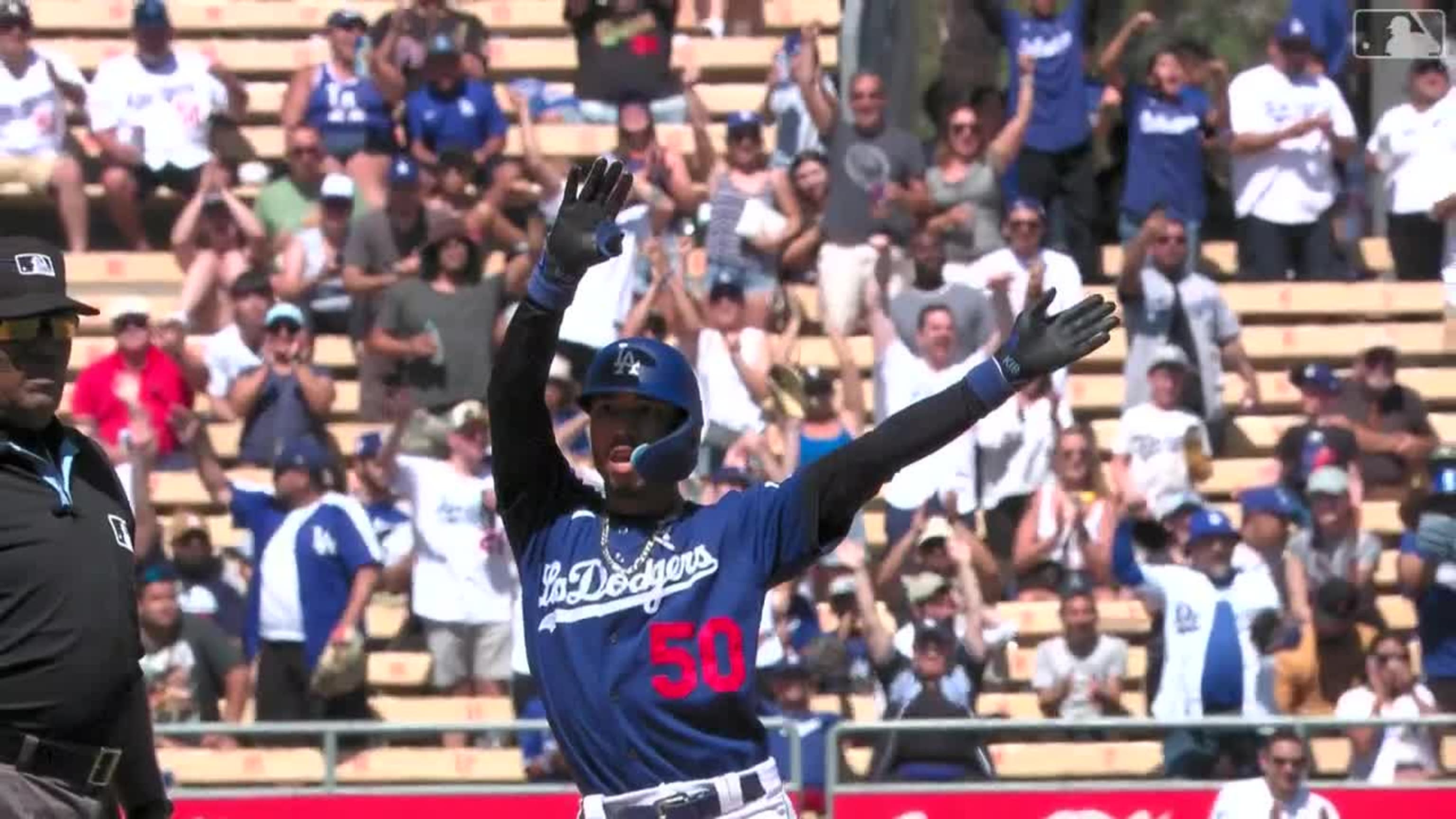 Julio Urías strikes out 12 while the Dodgers rout the Rockies 8-3 for their  8th straight win