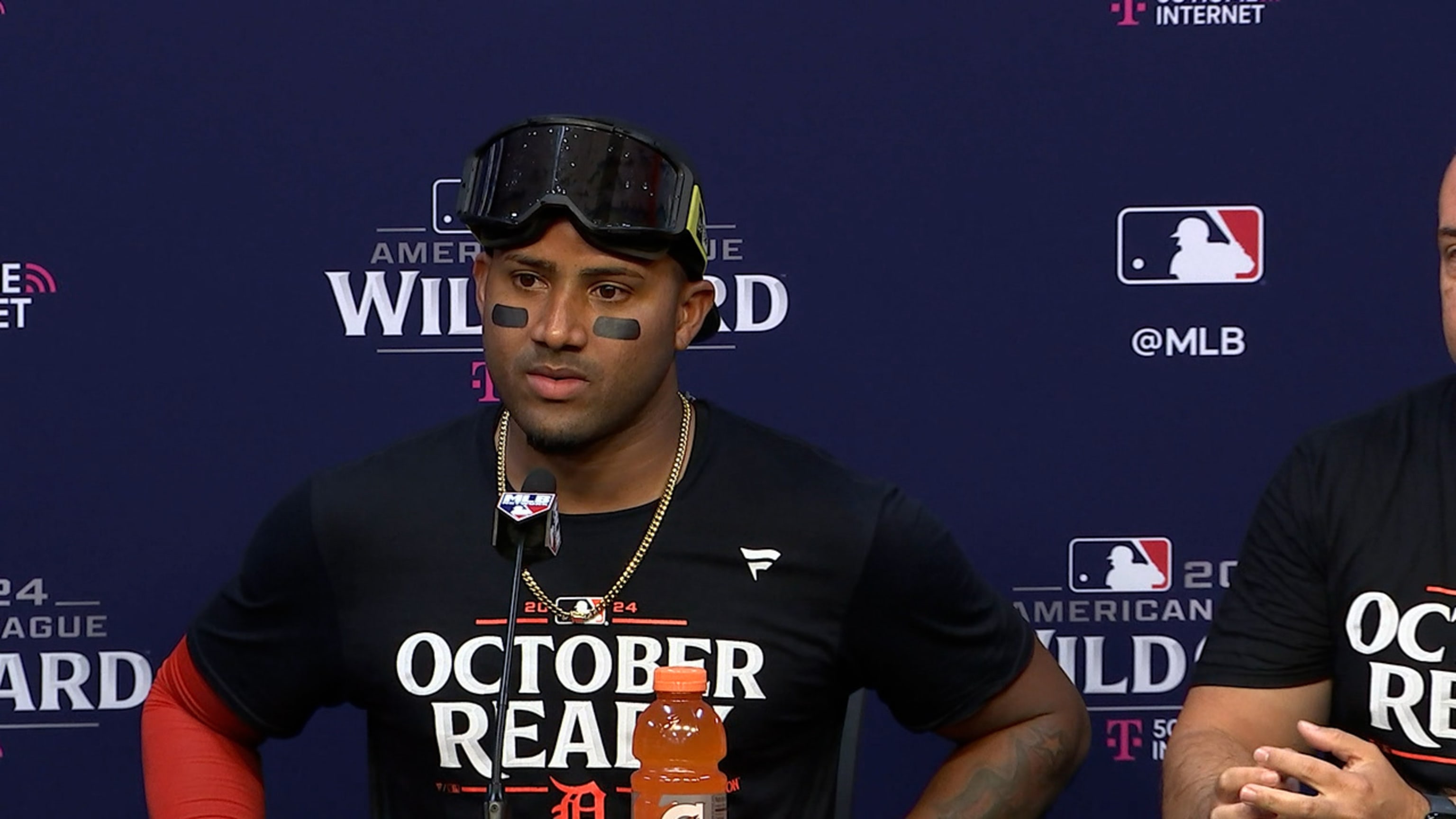 Andy Ibáñez on the Tigers' Game 2 win