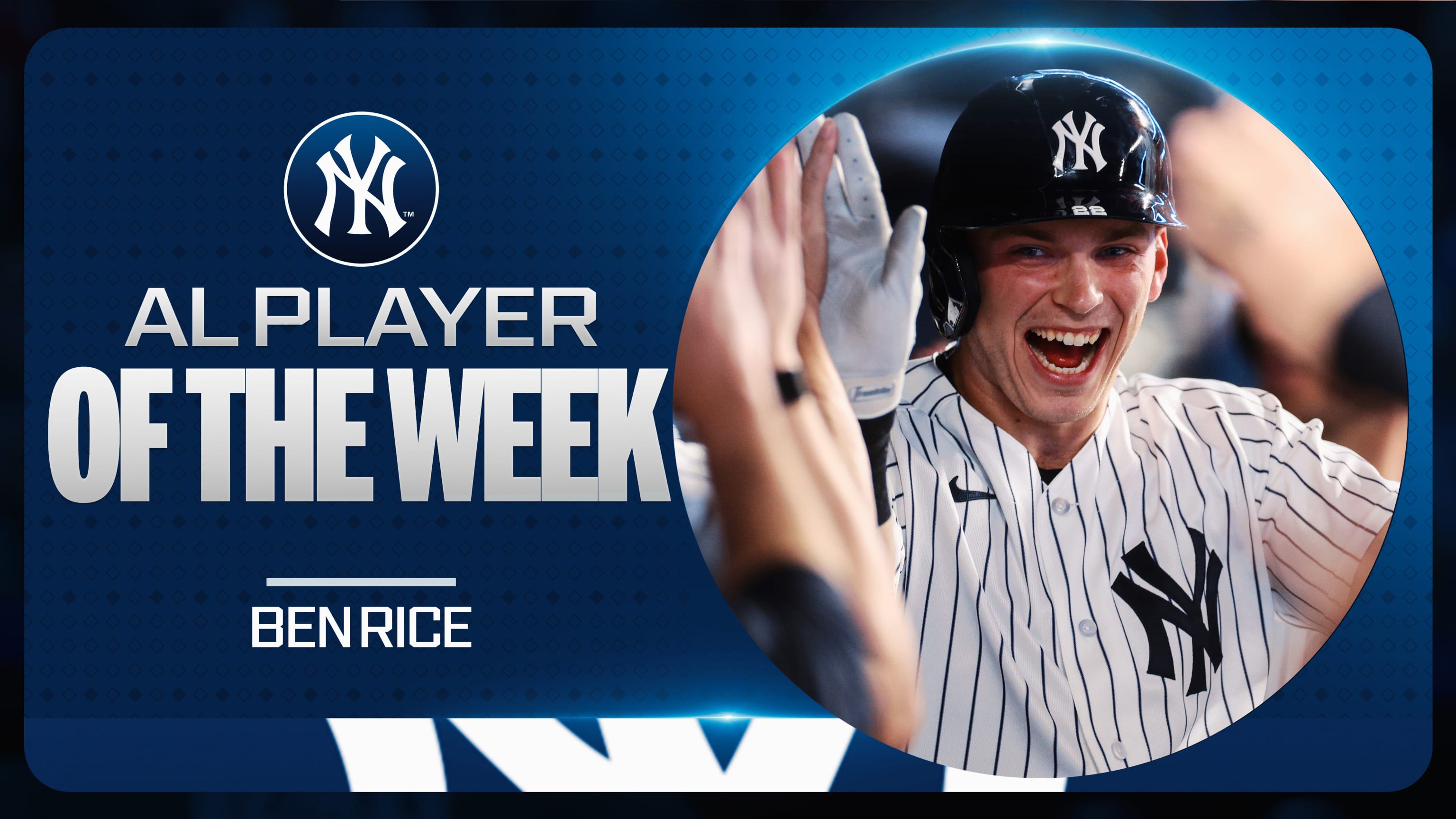 Ben Rice is named the AL Player of the Week