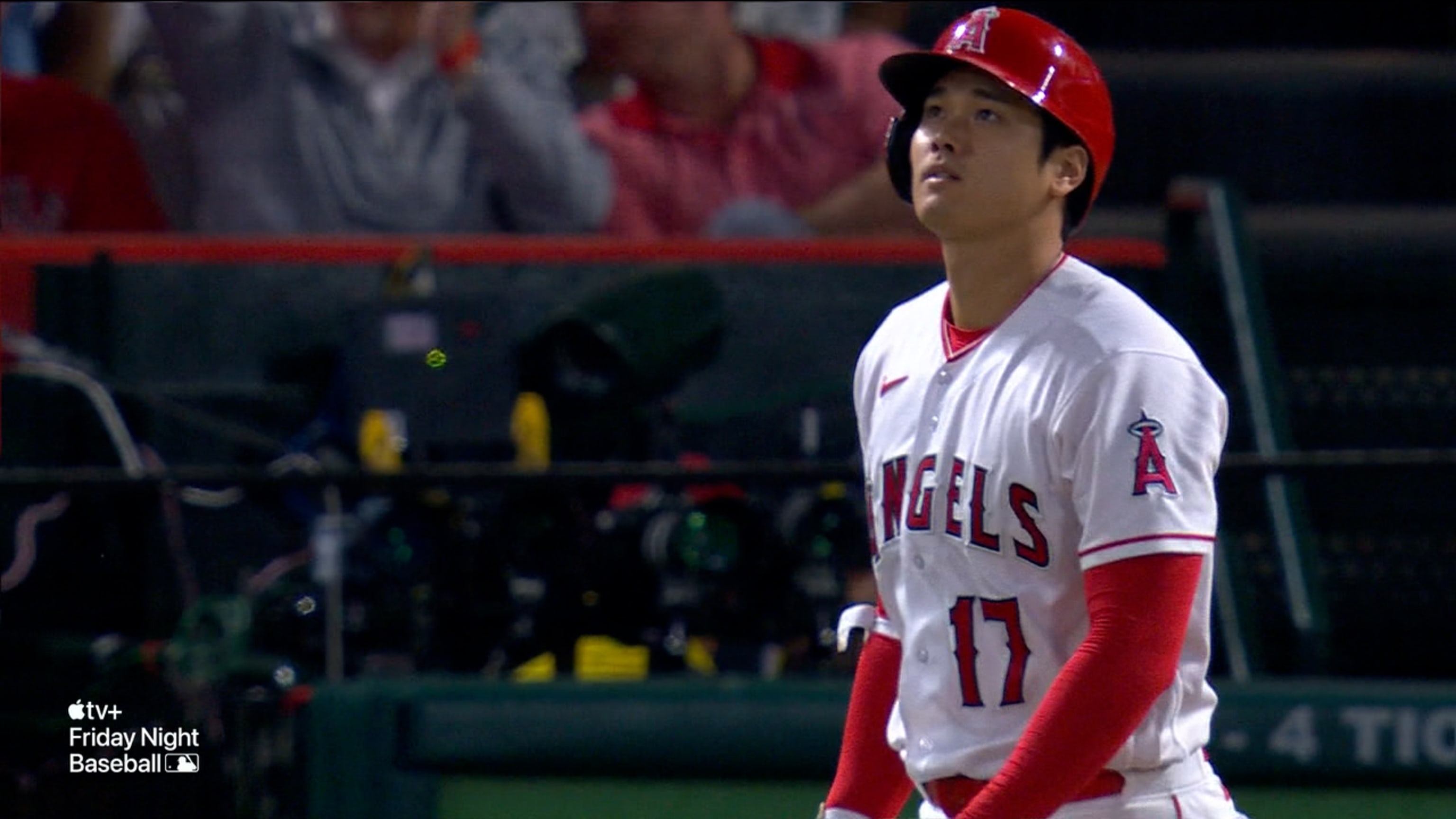Ohtani hits the longest home run of his MLB career (493 feet) to