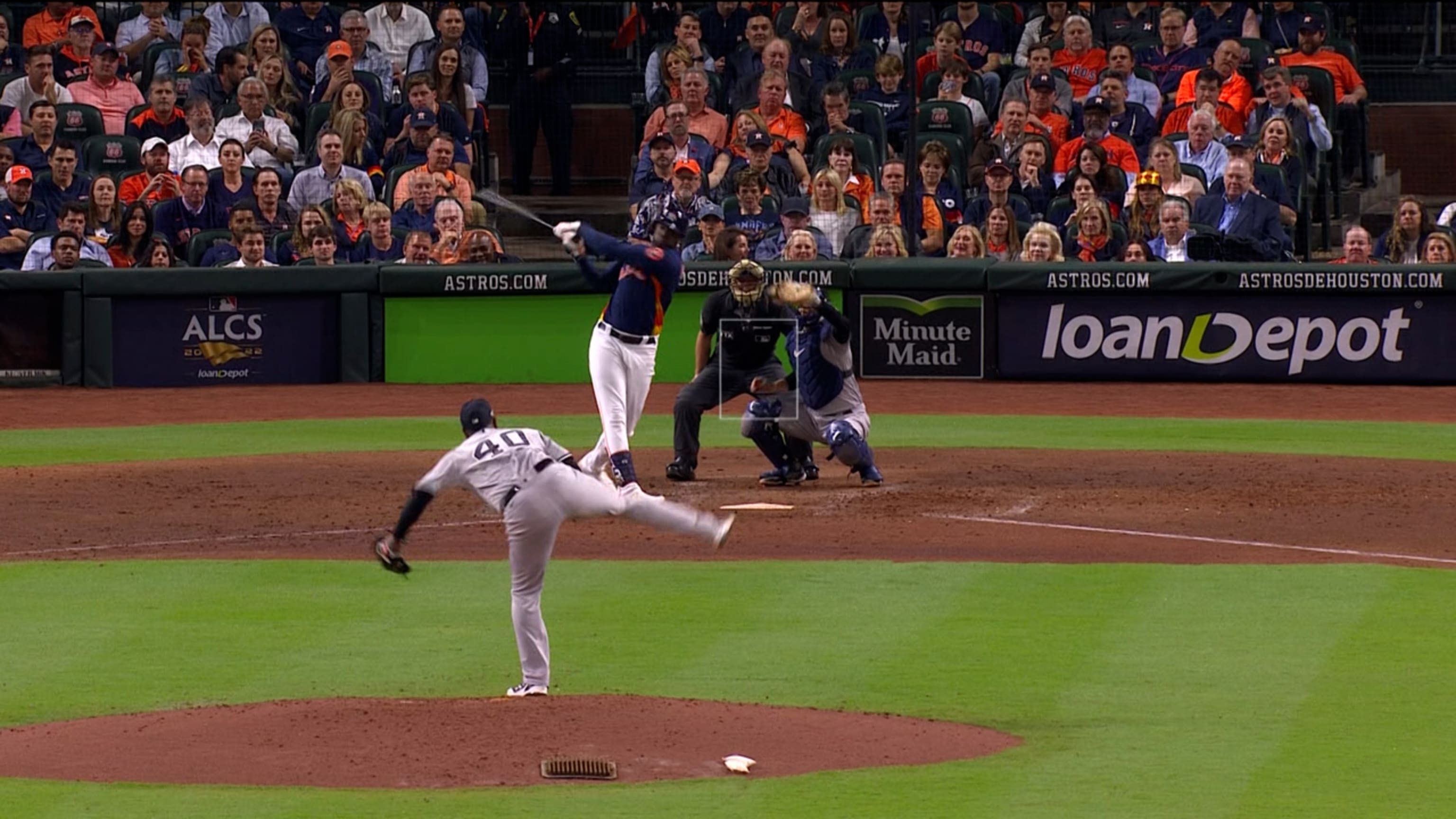 Luis Severino poncha a Yordan Álvarez