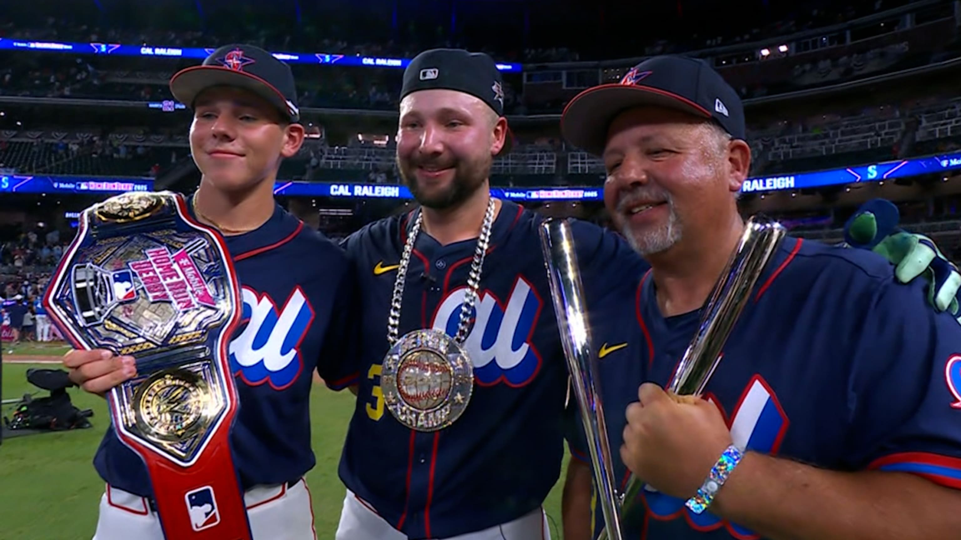 La actuación de Cal Raleigh en el Derby de Jonrones