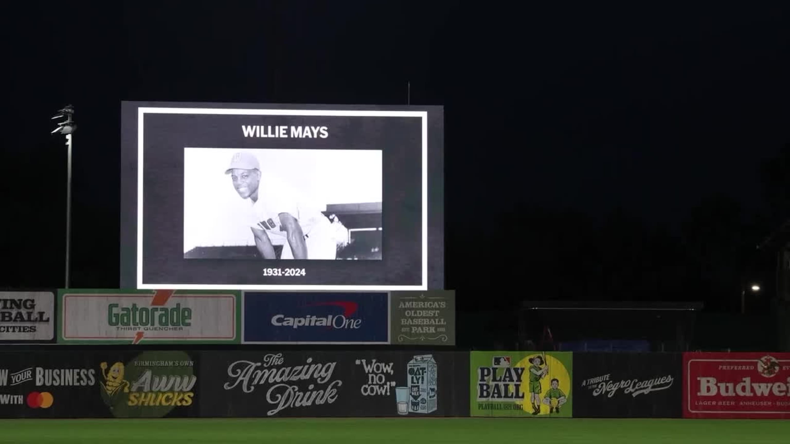 Rickwood Field remembers Willie Mays