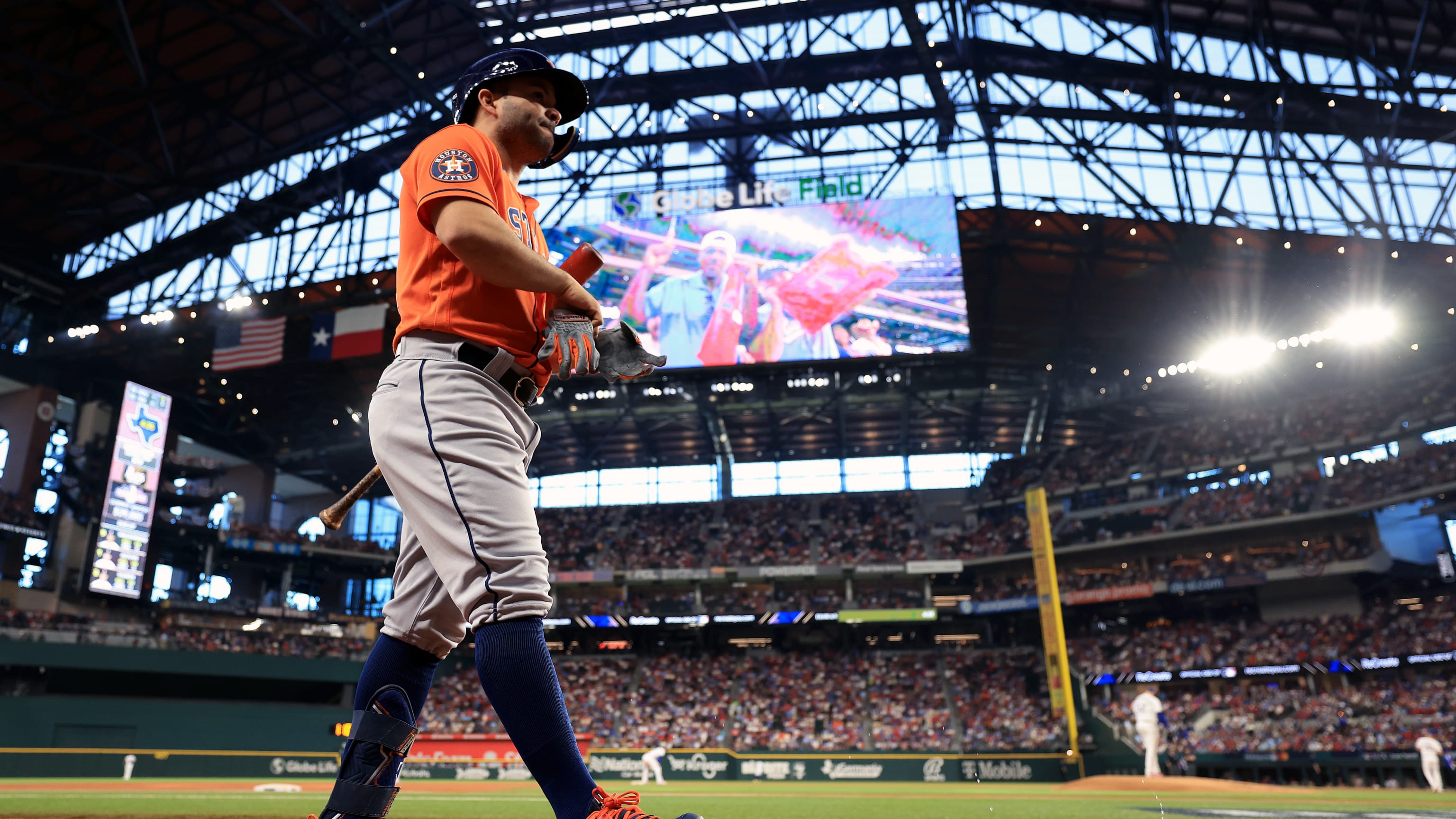 Rangers, Astros involved in benches-clearing brouhaha after Adolis Garcia  grand slam