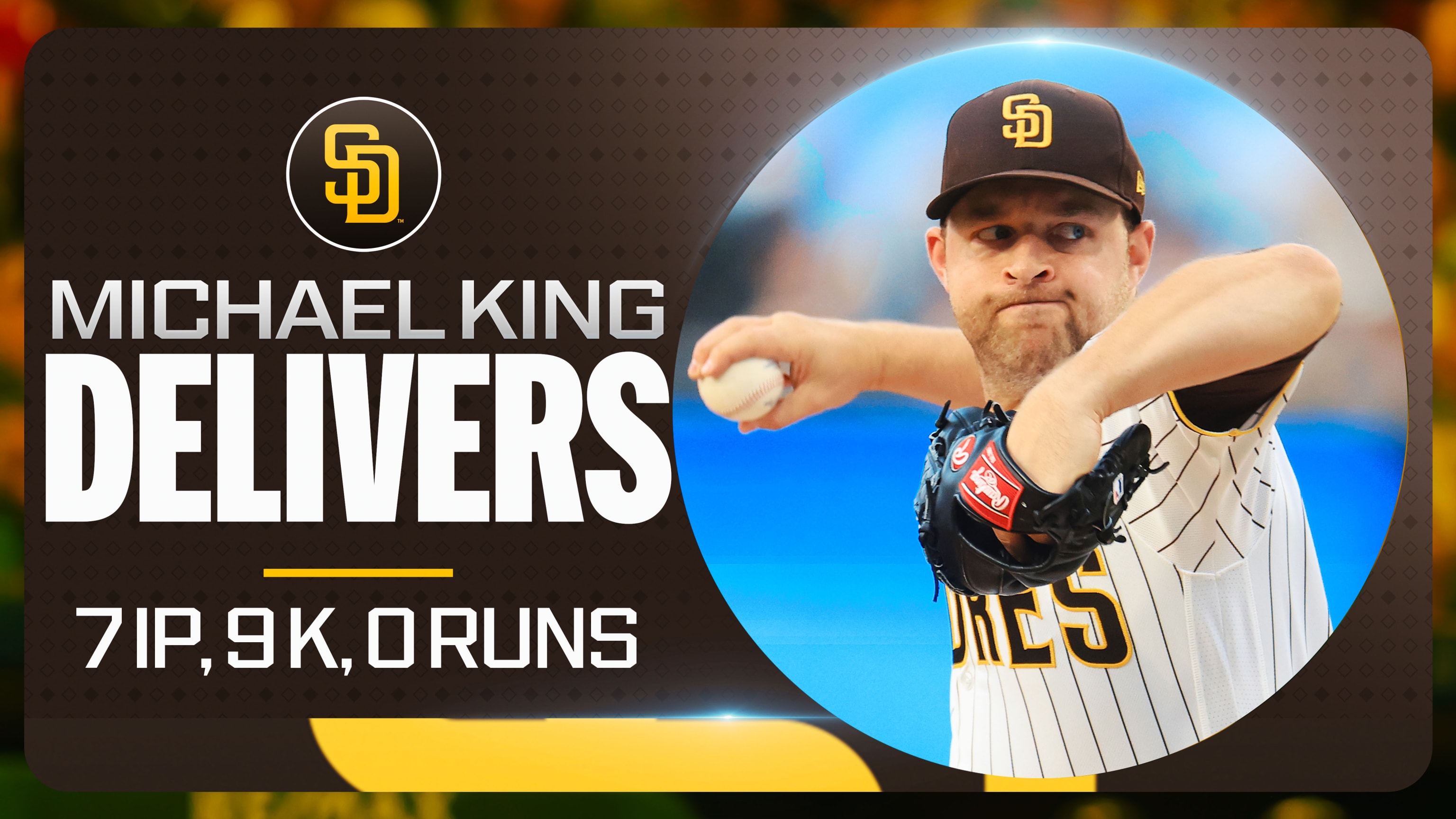 Michael King cuelga siete ceros y poncha a nueve
