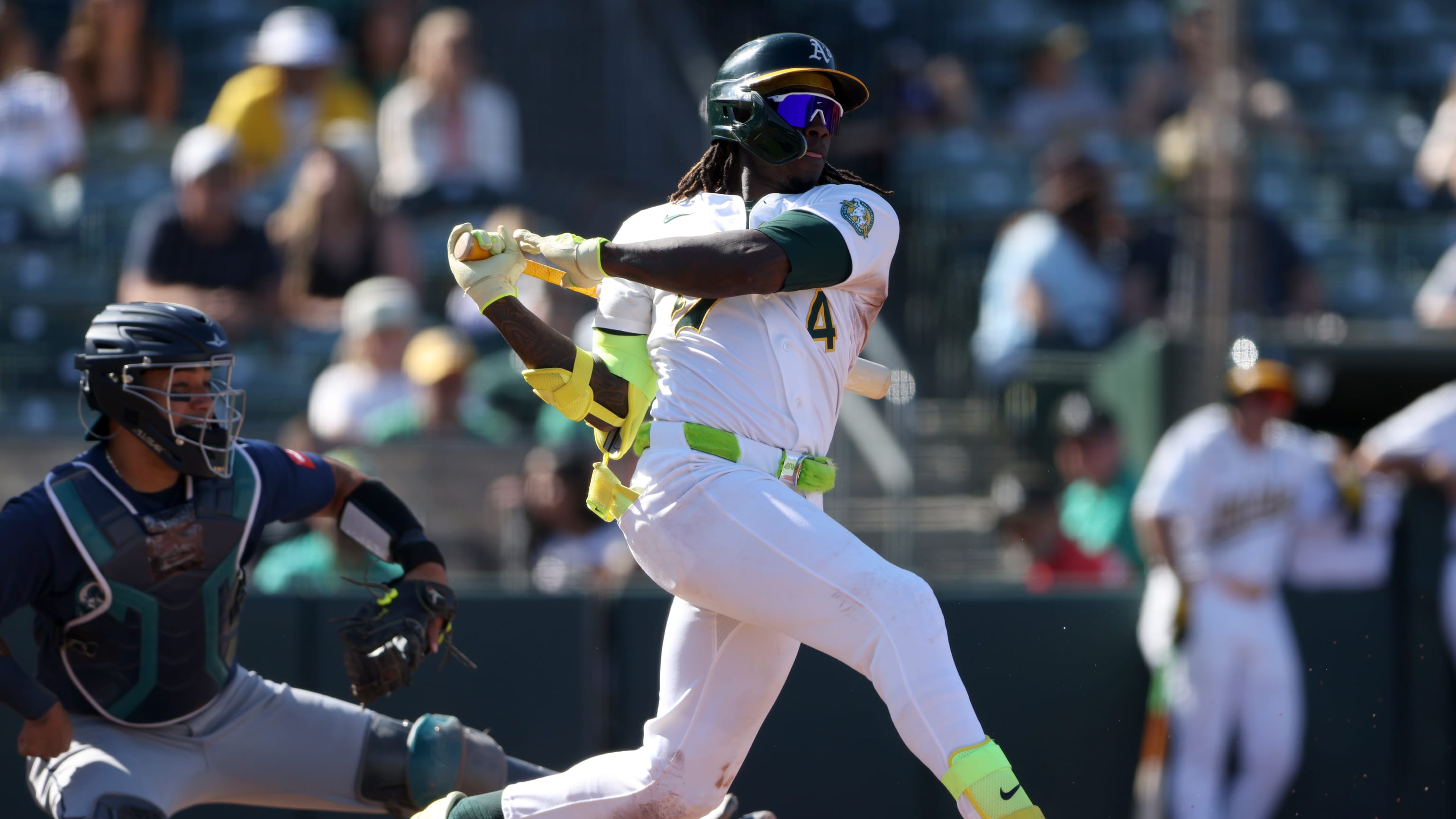 Lawrence Butler's two-home run performance (Photo: MLB.com)