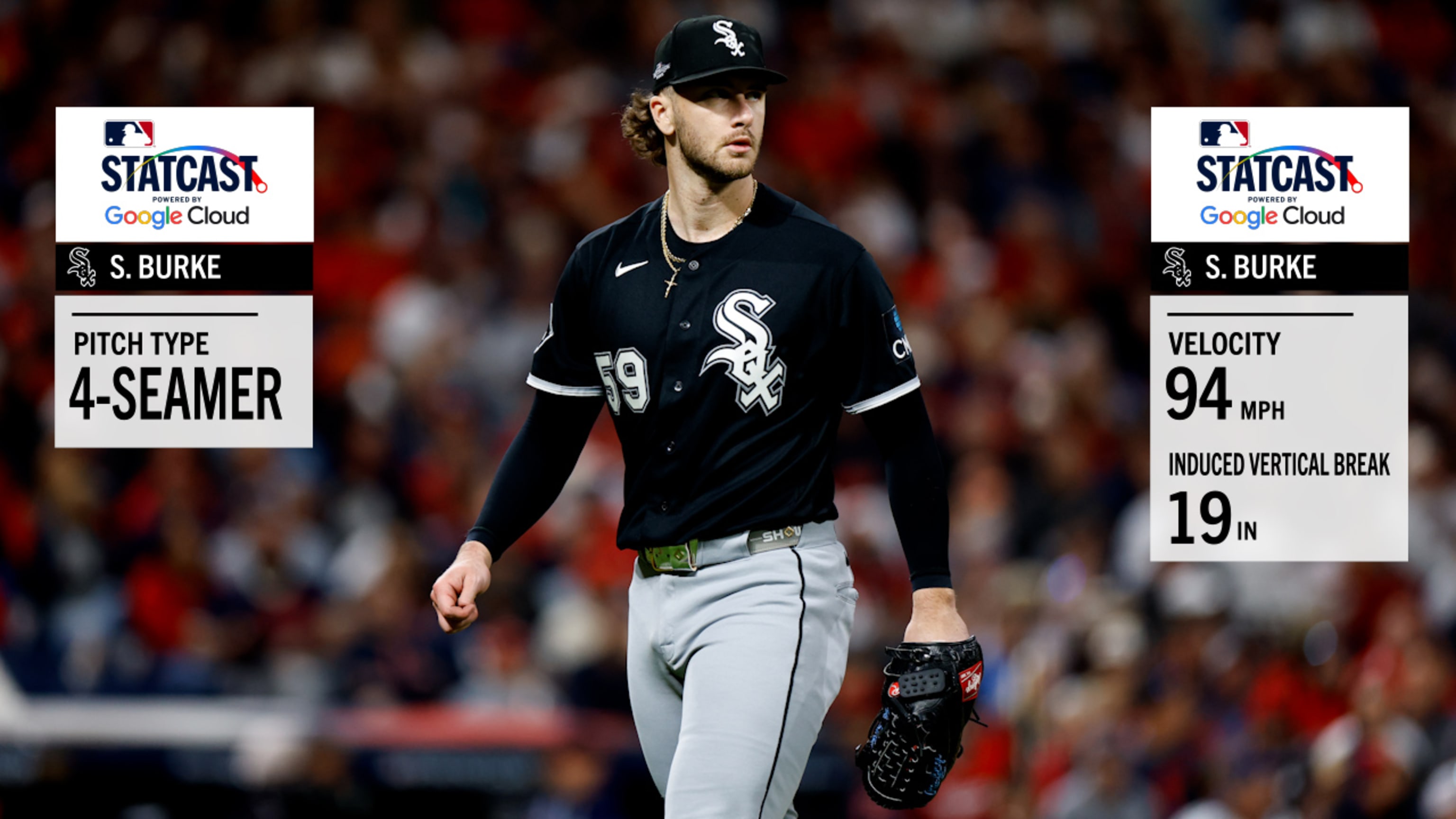 Sean Burke lanza diferentes ponches