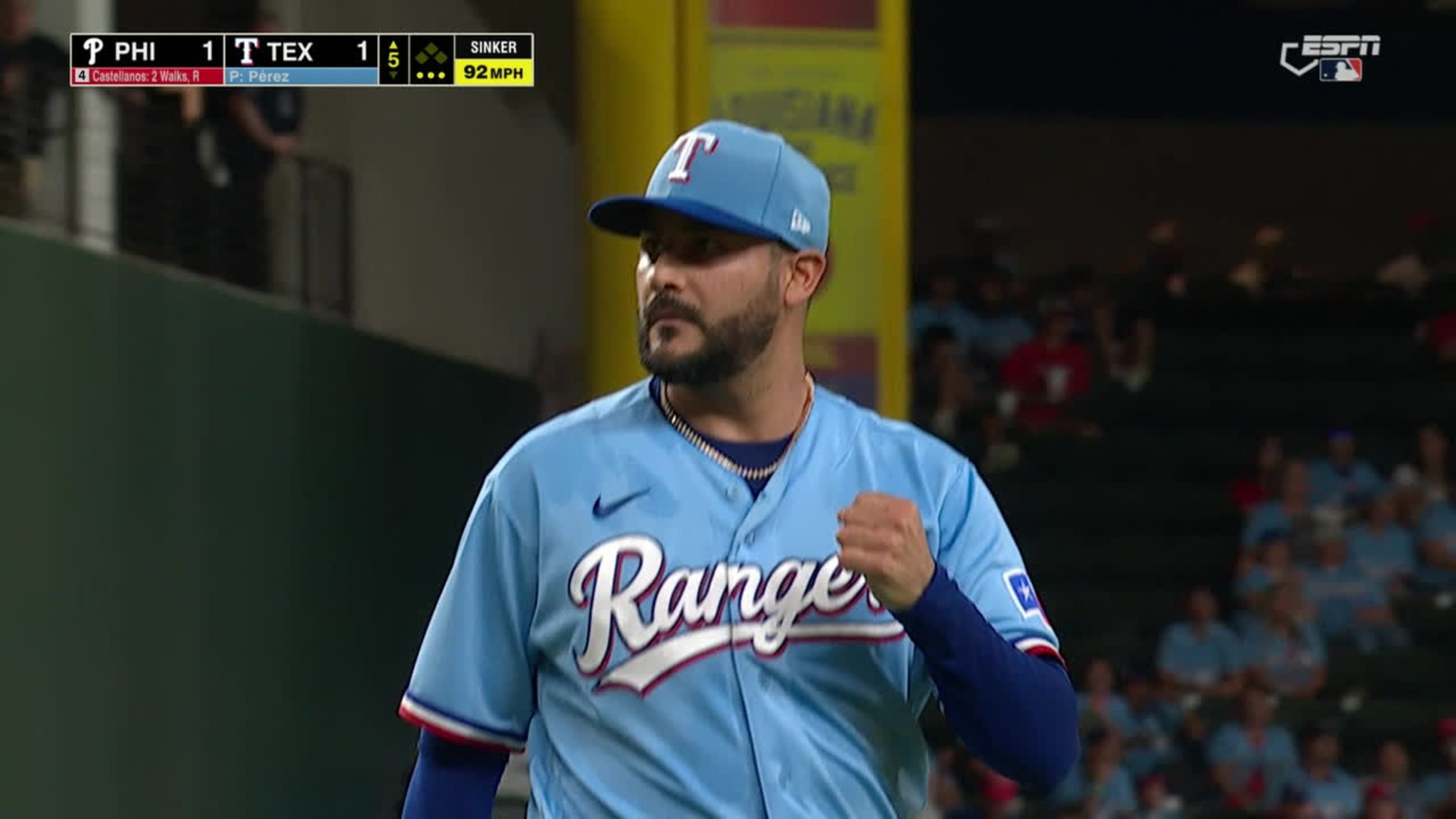 Martín Pérez poncha a siete