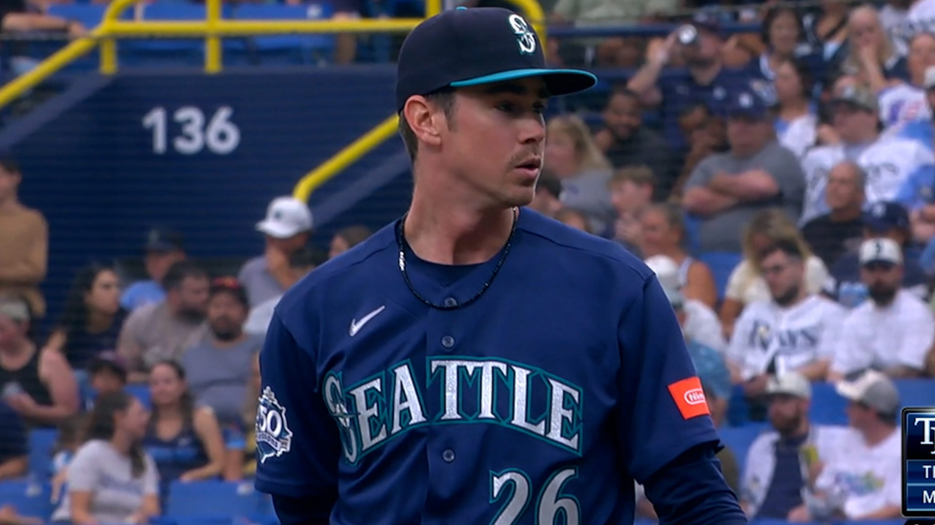 Emerson Hancock K's Junior Caminero (Photo: MLB.com)