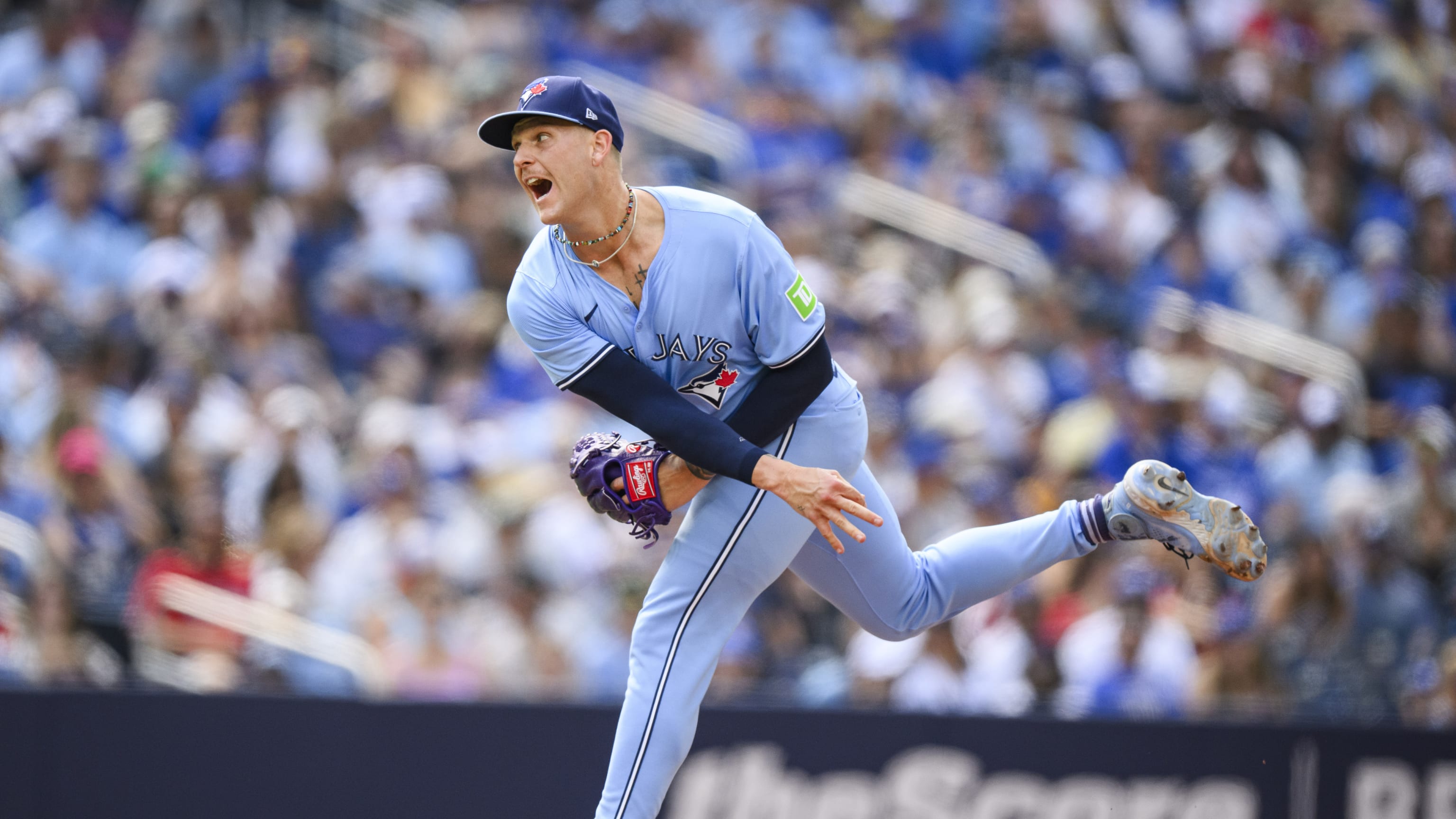 Bowden Francis K's 12, takes no-hitter into 9th