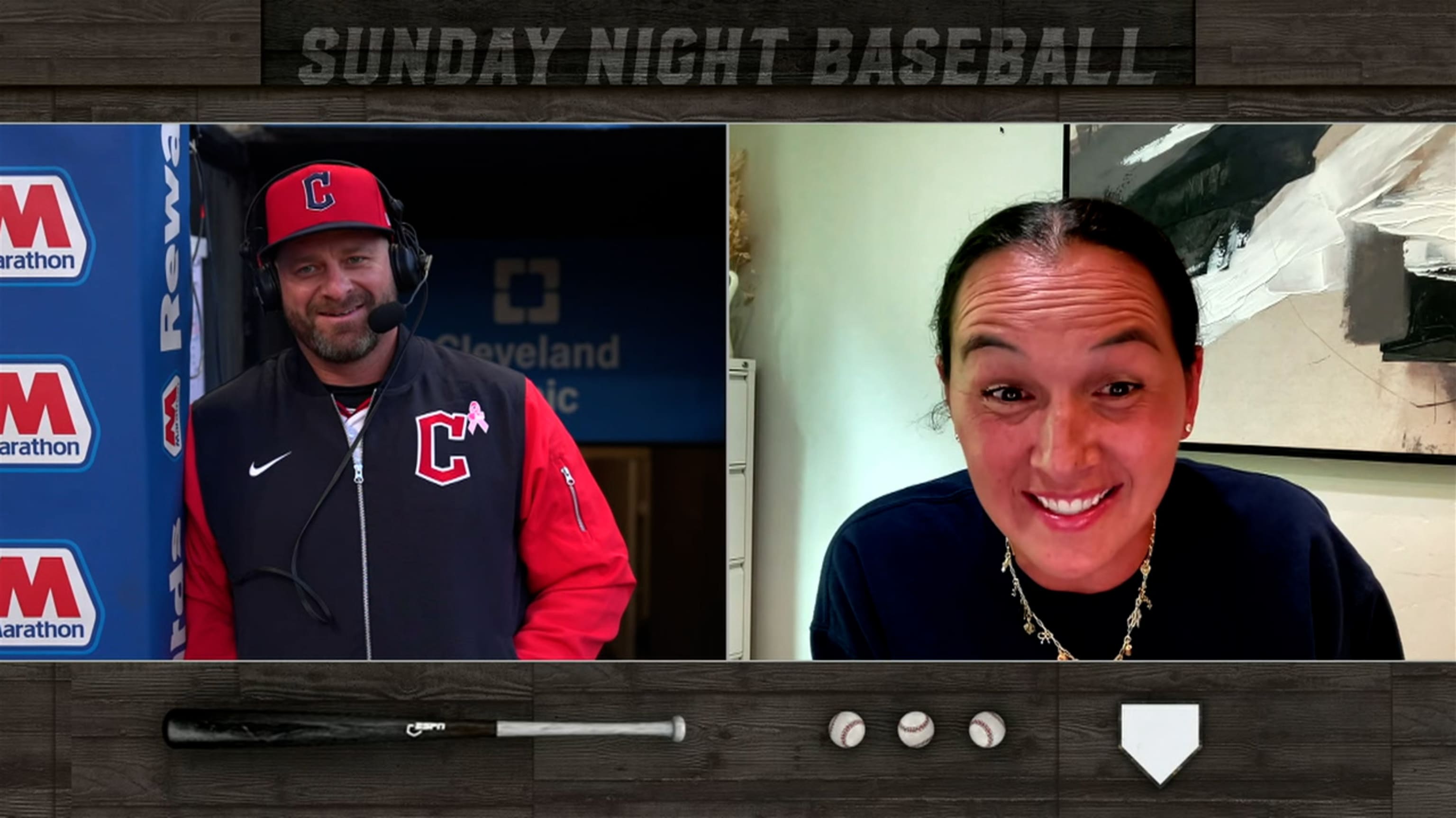 Stephen Vogt answers questions from his wife Alyssa