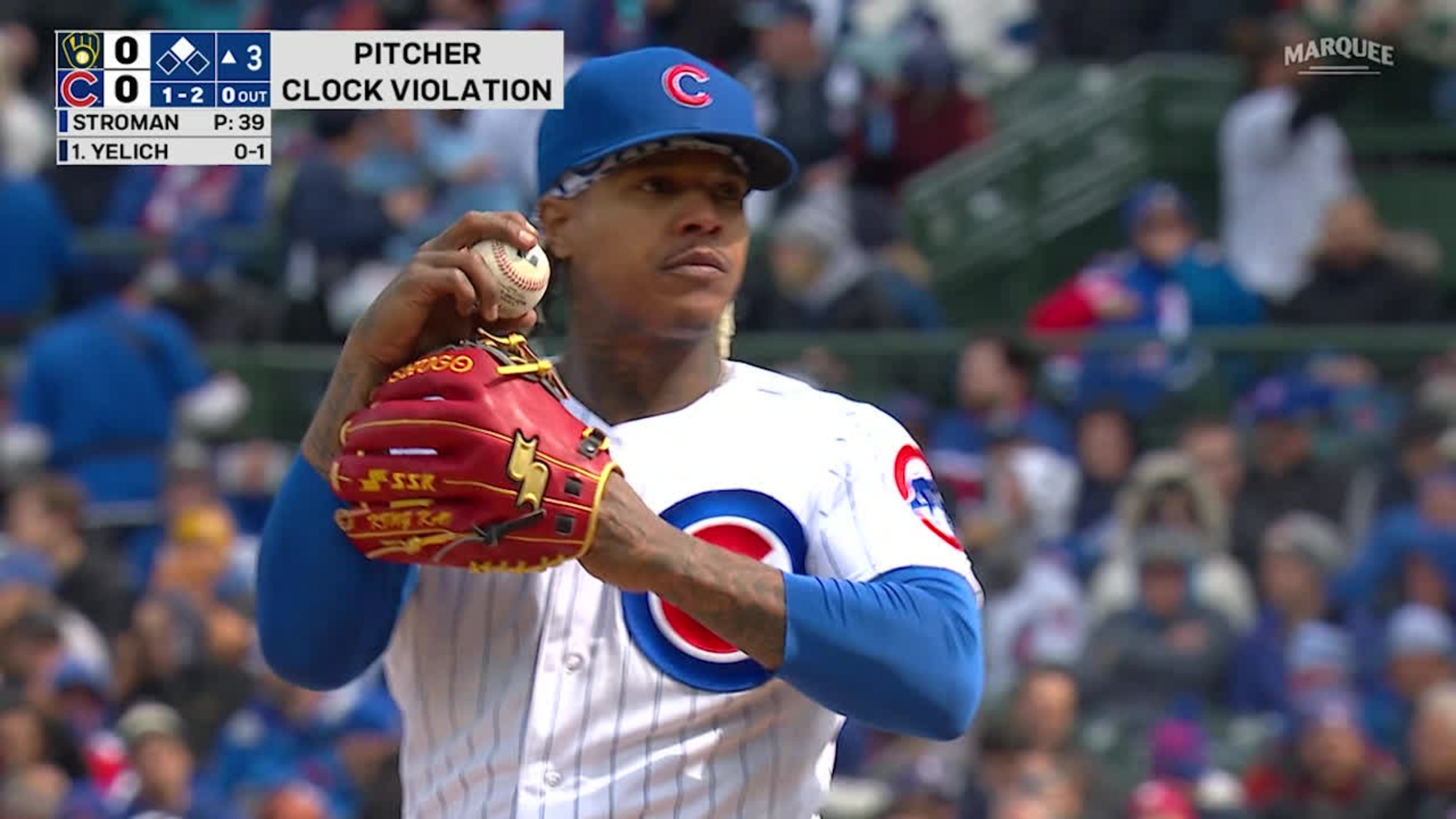 Stroman viola reloj de pitcheo