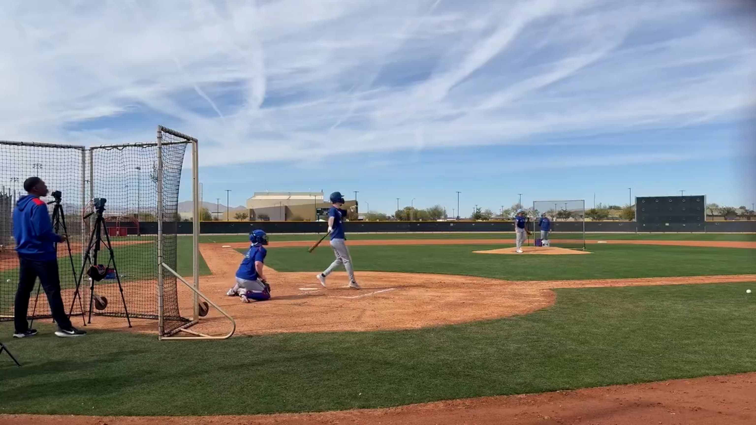 Evan Carter crushes a home run in Spring Training
