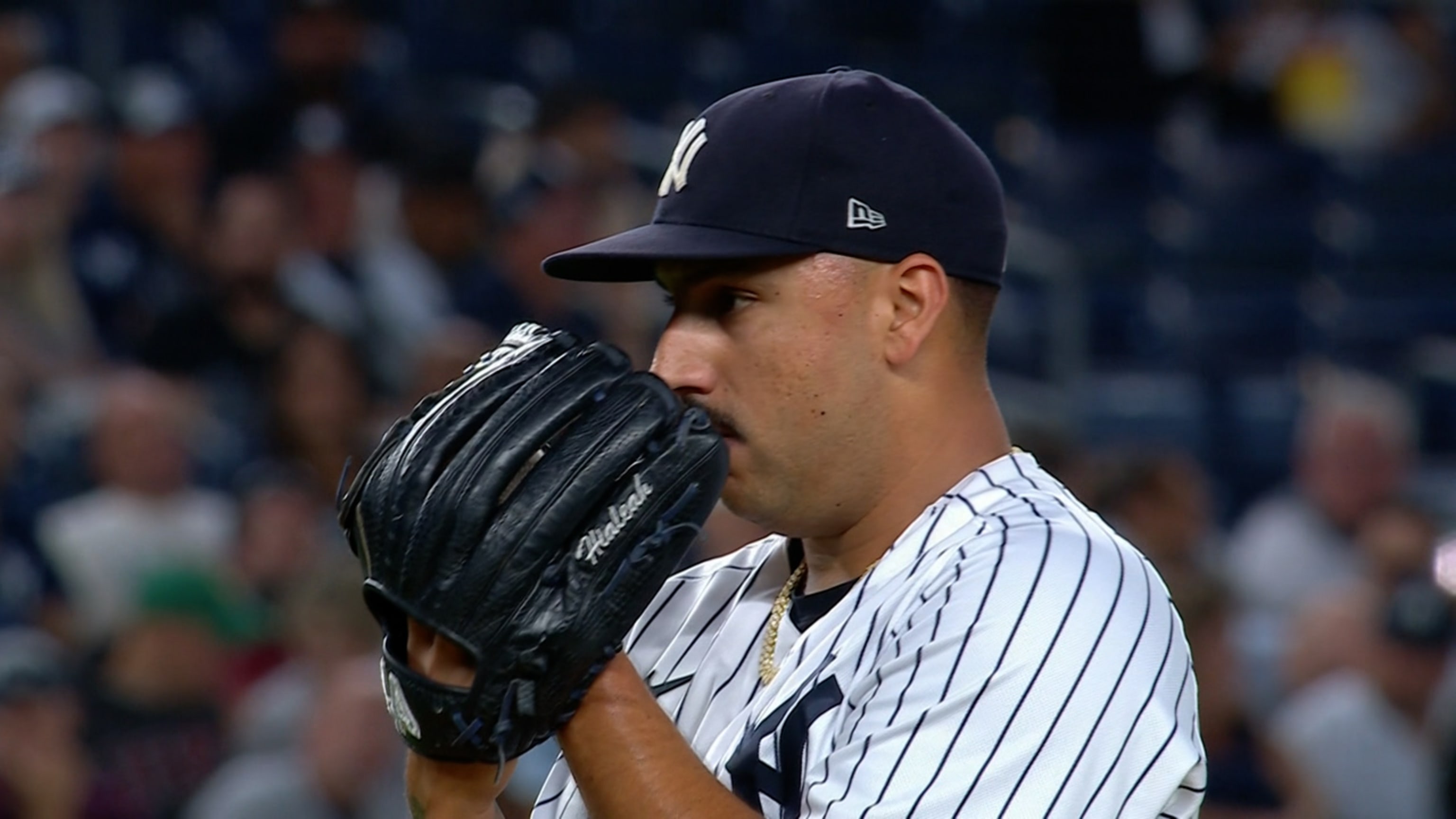 Yankees' Cortes strikes out side on 9 pitches in 4th