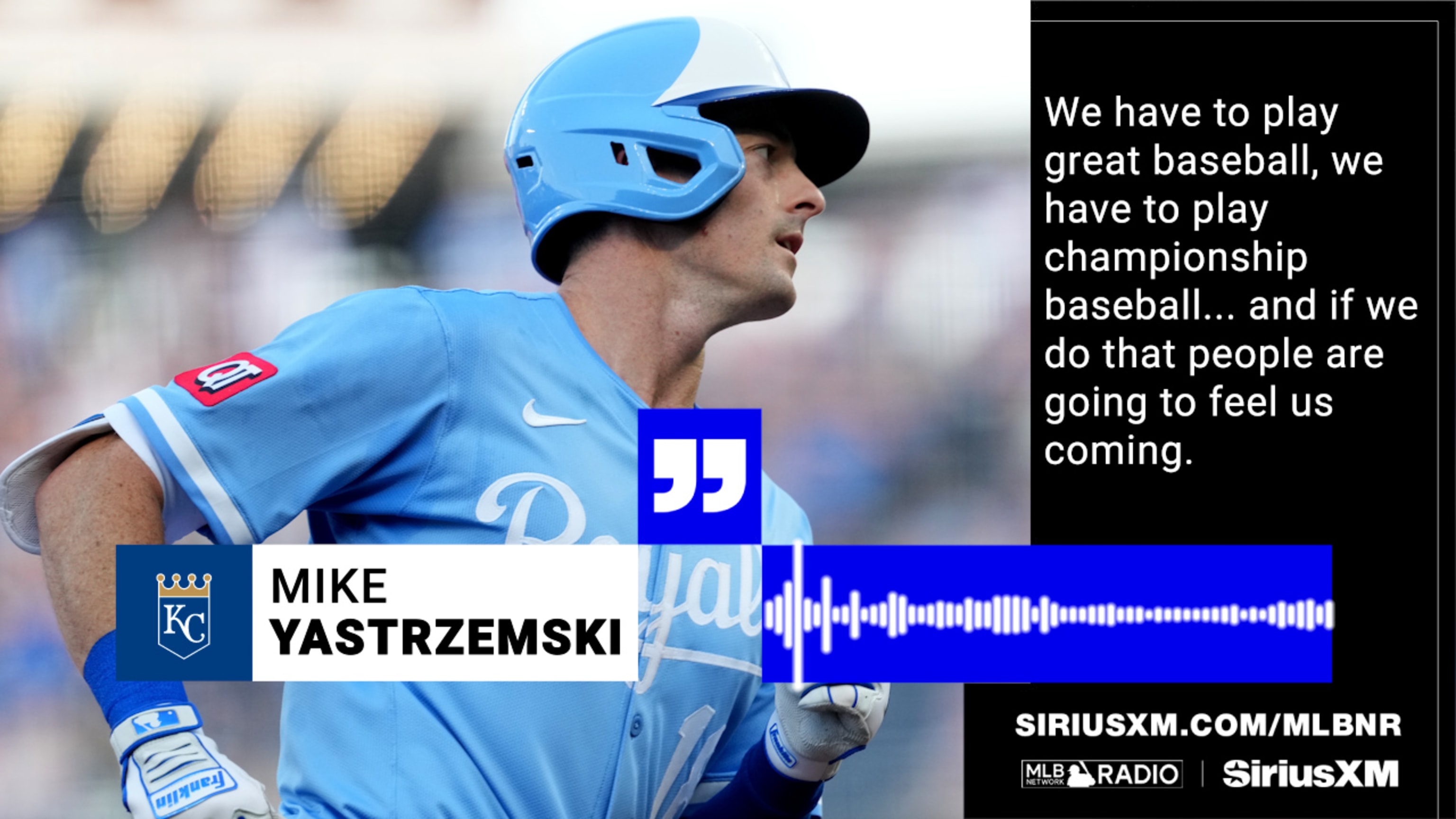 Mike Yastrzemski on settling in with the Royals