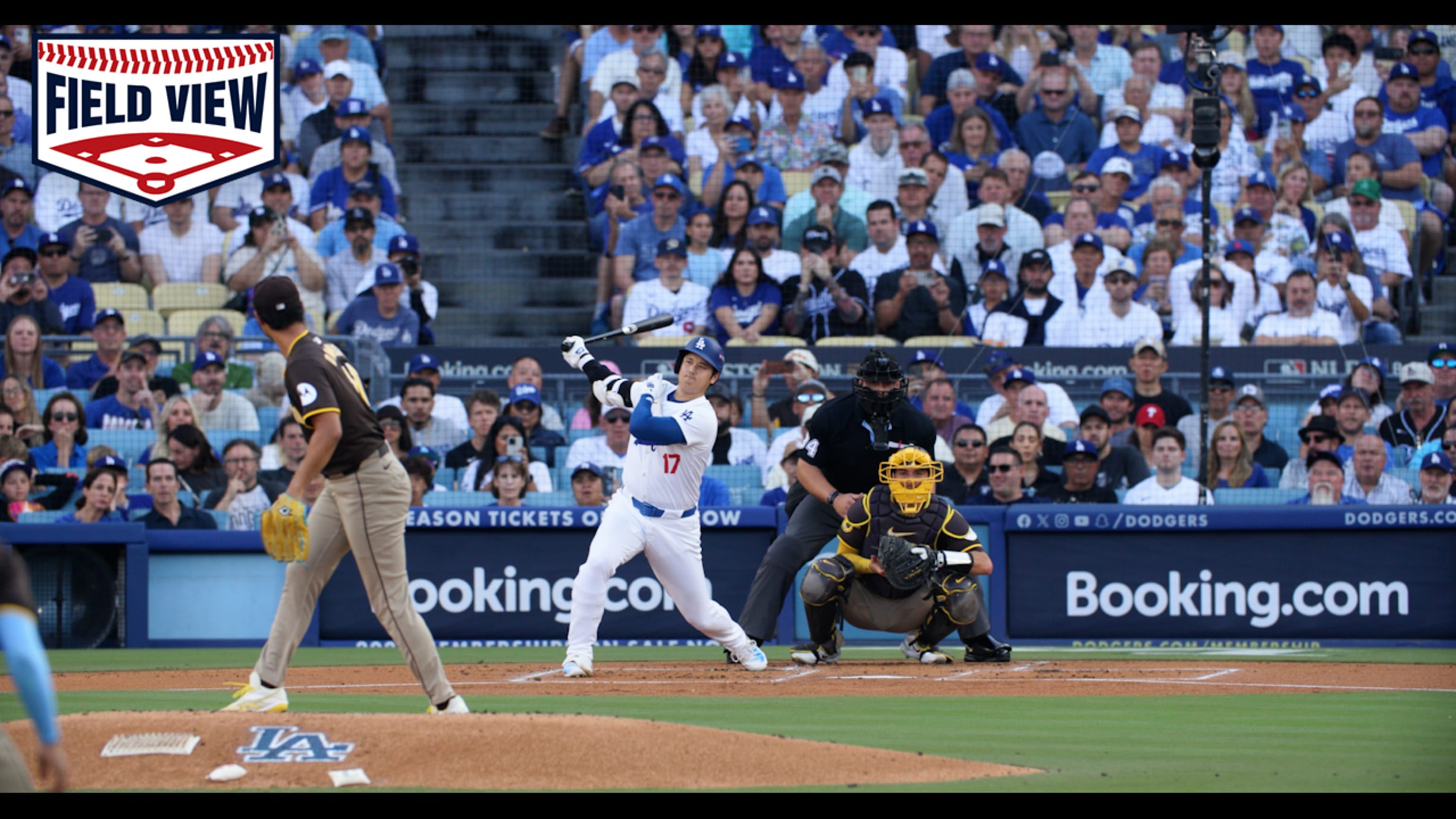 Desde el campo: Yu Darvish abanica a Shohei Ohtani