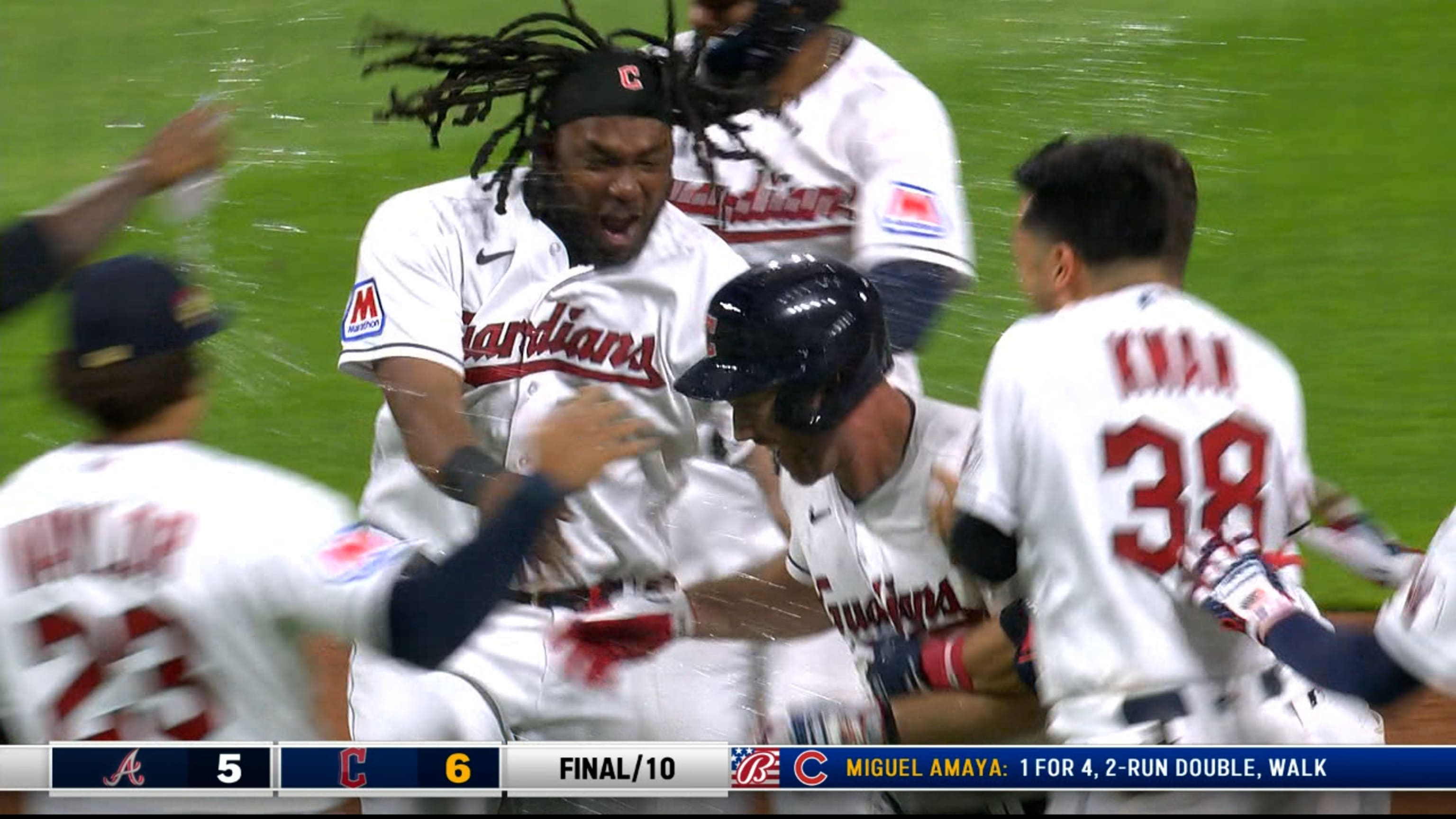 MLB - The Cleveland Guardians walk it off to advance to